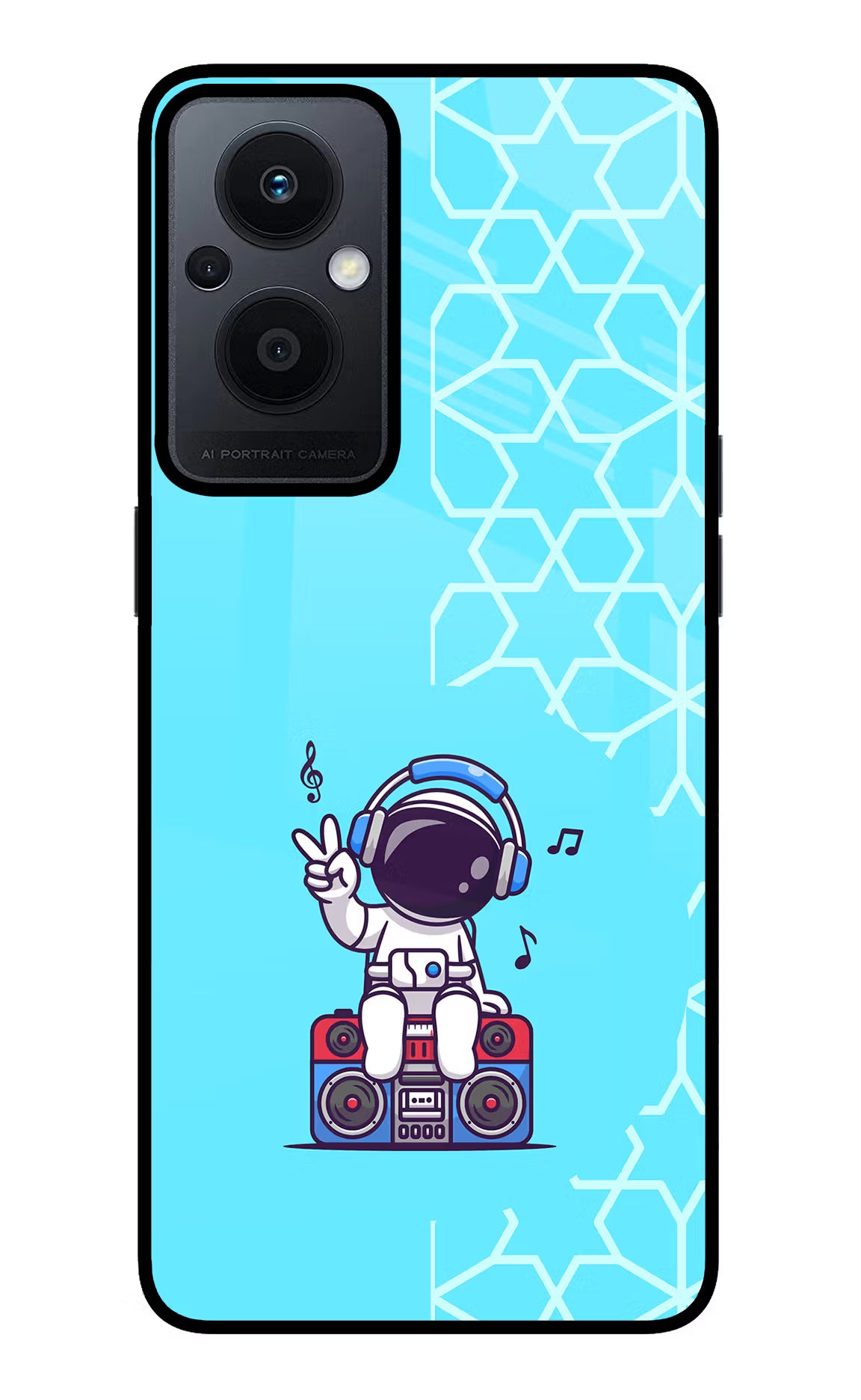 Cute Astronaut Chilling Oppo F21 Pro 5G Back Cover - Cute Astronaut Chilling Oppo F21 Pro 5G Glass Case Back Cover by Casekaro Cute Astronaut Chilling Oppo F21 Pro 5G Glass Case Back Cover by Casekaro