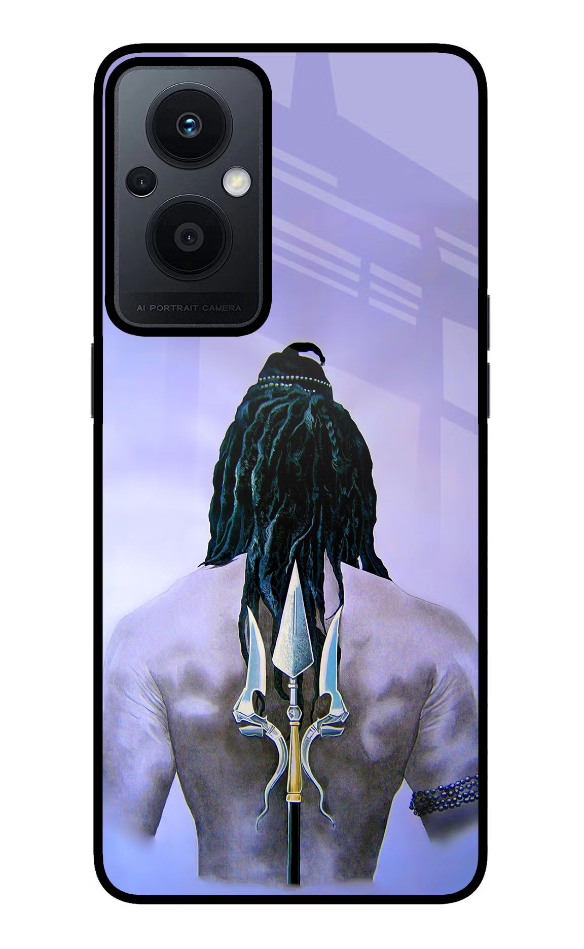 Shiva Oppo F21 Pro 5G Back Cover - Shiva Oppo F21 Pro 5G Glass Case Back Cover by Casekaro Shiva Oppo F21 Pro 5G Glass Case Back Cover by Casekaro