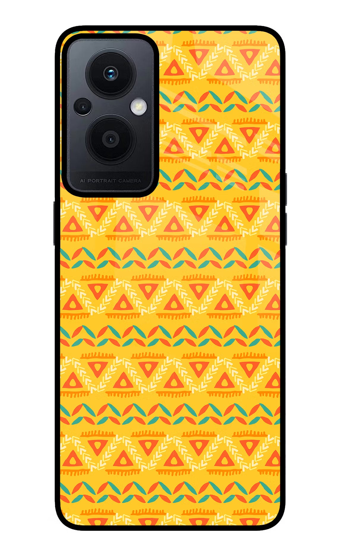 Tribal Pattern Oppo F21 Pro 5G Back Cover - Tribal Pattern Oppo F21 Pro 5G Glass Case Back Cover by Casekaro Tribal Pattern Oppo F21 Pro 5G Glass Case Back Cover by Casekaro