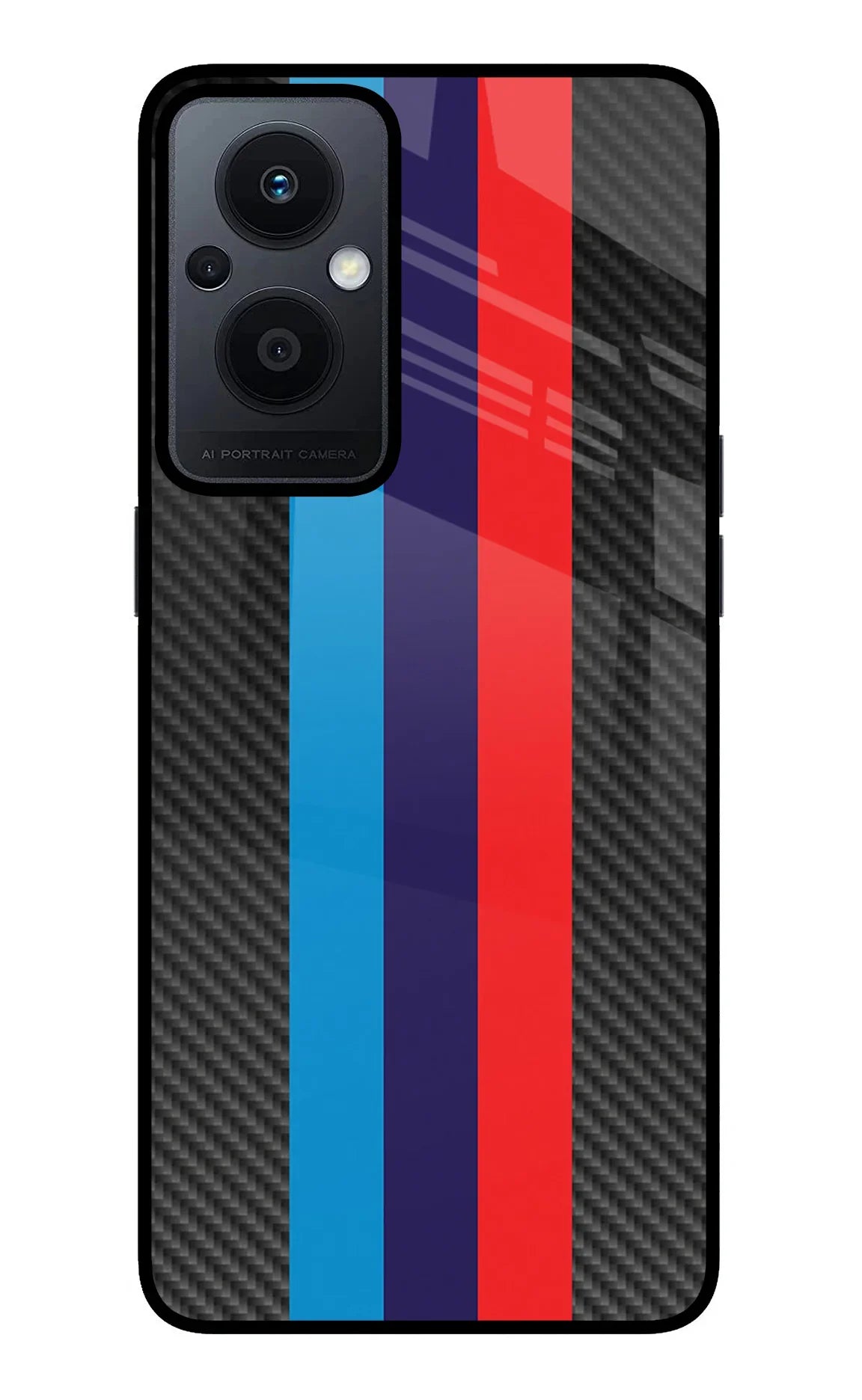 BMW Stripes Pattern Oppo F21 Pro 5G Glass Case - BMW Stripes Pattern Oppo F21 Pro 5G Glass Case BMW Stripes Pattern Oppo F21 Pro 5G Glass Case