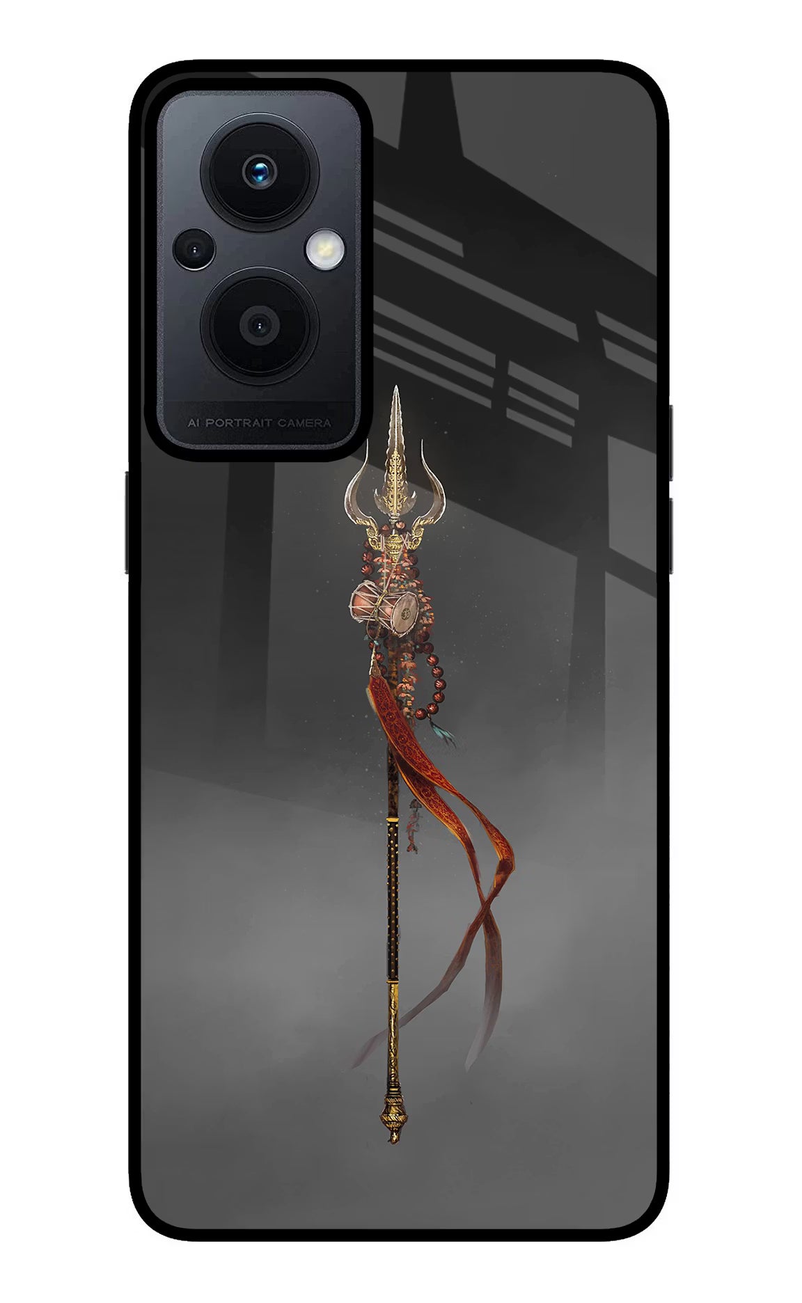 Shiv Trishul Oppo F21 Pro 5G Back Cover - Shiv Trishul Oppo F21 Pro 5G Glass Case Back Cover by Casekaro Shiv Trishul Oppo F21 Pro 5G Glass Case Back Cover by Casekaro