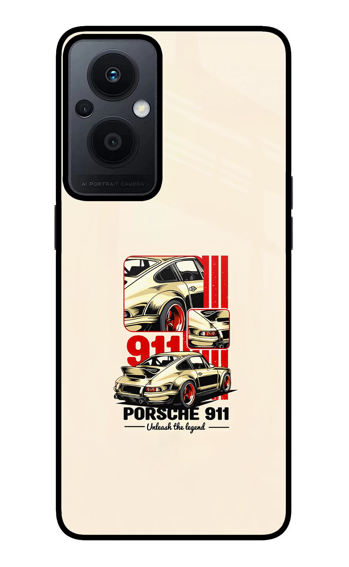 Classic Porsche 911 Oppo F21 Pro 5G Back Cover - Classic Porsche 911 Oppo F21 Pro 5G Glass Case Back Cover by Casekaro Classic Porsche 911 Oppo F21 Pro 5G Glass Case Back Cover by Casekaro