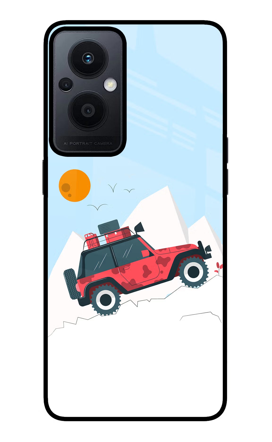 Mountain Trail Beast Oppo F21 Pro 5G Back Cover - Mountain Trail Beast Oppo F21 Pro 5G Glass Case Back Cover by Casekaro Mountain Trail Beast Oppo F21 Pro 5G Glass Case Back Cover by Casekaro