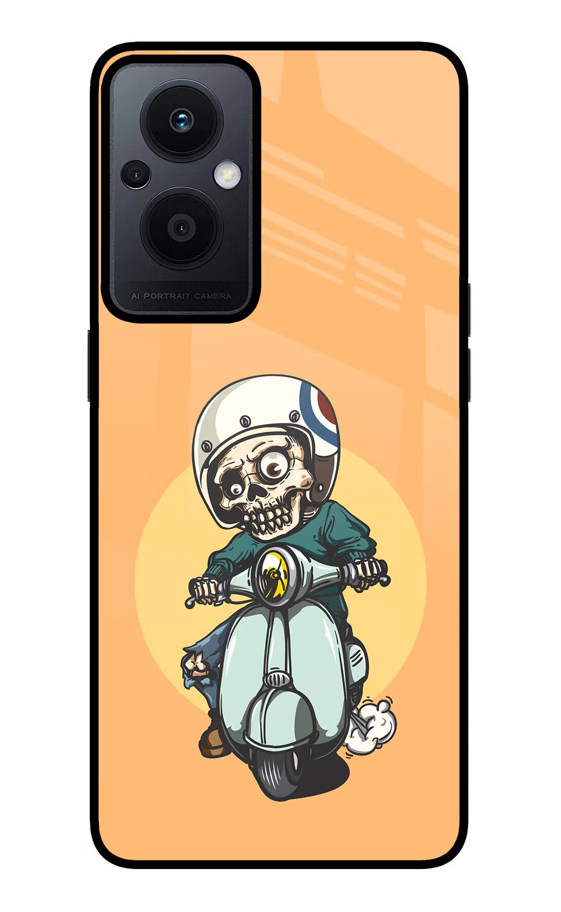 Undead Biker Oppo F21 Pro 5G Glass Case - Undead Biker Oppo F21 Pro 5G Glass Case Undead Biker Oppo F21 Pro 5G Glass Case