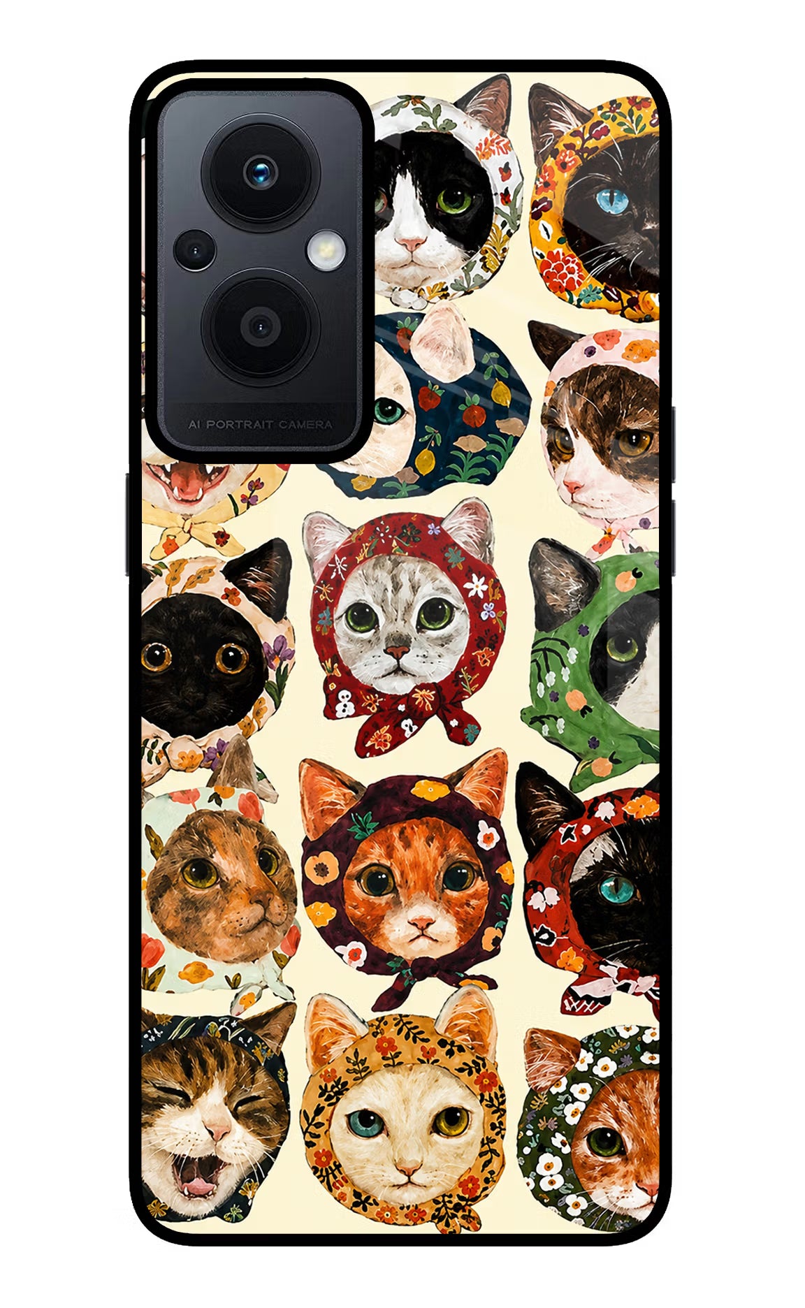 Cool Cat Oppo F21 Pro 5G Glass Case - Cool Cat Oppo F21 Pro 5G Glass Case Cool Cat Oppo F21 Pro 5G Glass Case