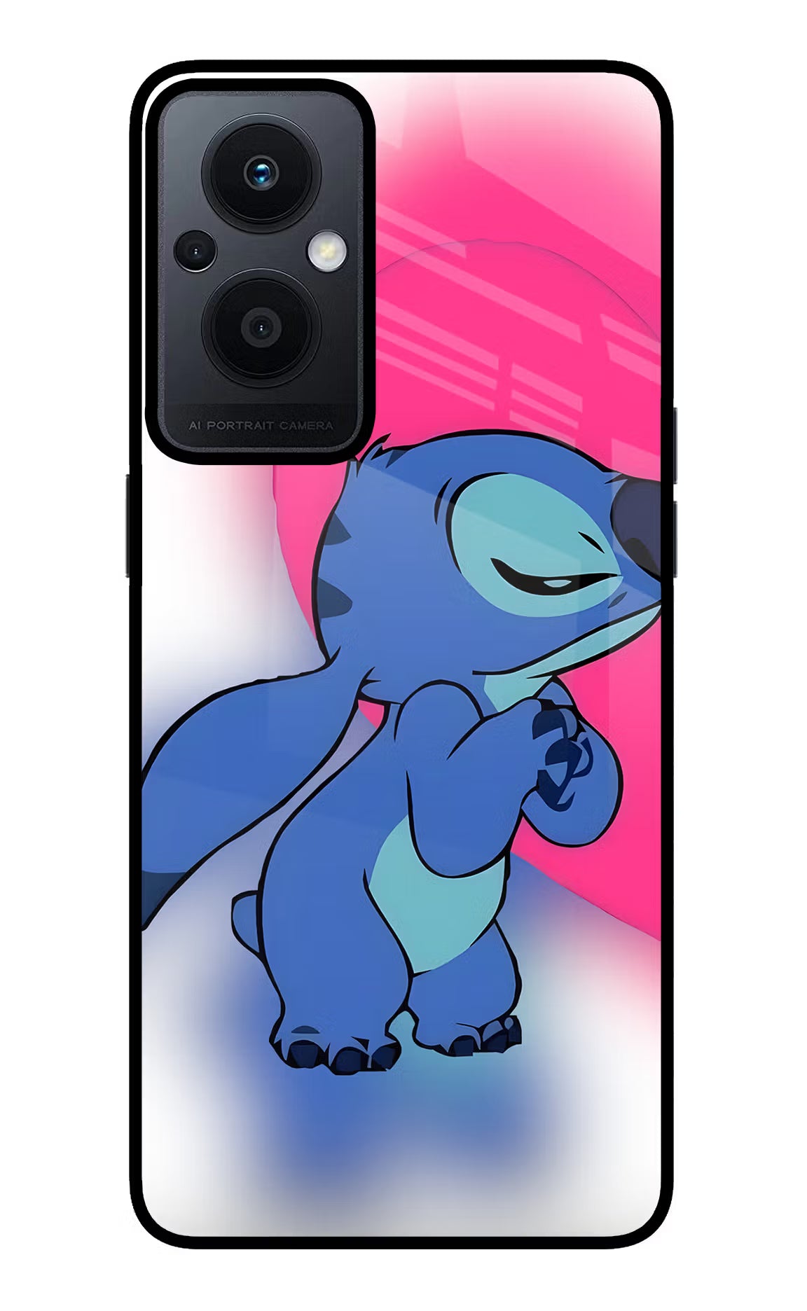 Stitch Hug Oppo F21 Pro 5G Glass Case - Stitch Hug Oppo F21 Pro 5G Glass Case Stitch Hug Oppo F21 Pro 5G Glass Case