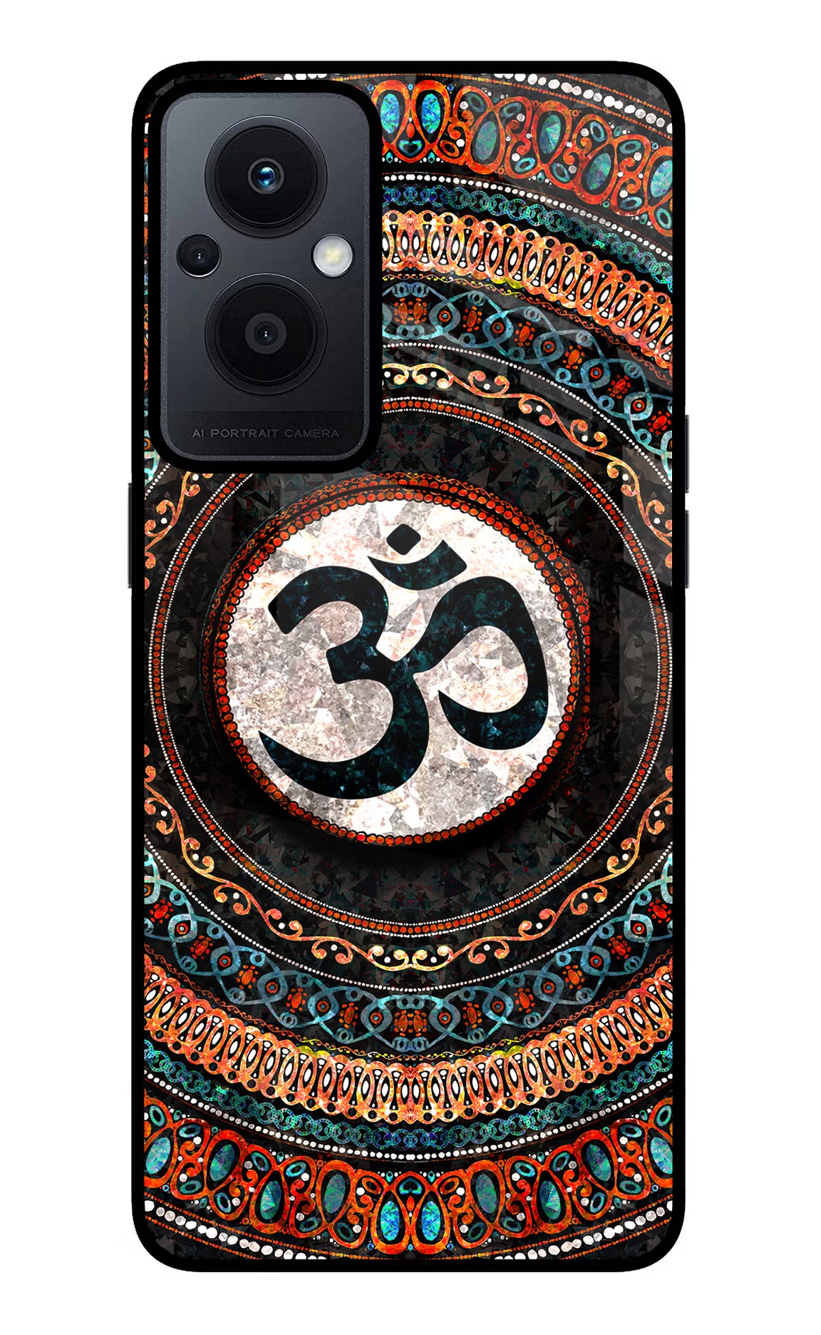 Om Culture Oppo F21 Pro 5G Glass Case - Om Culture Oppo F21 Pro 5G Glass Case Om Culture Oppo F21 Pro 5G Glass Case