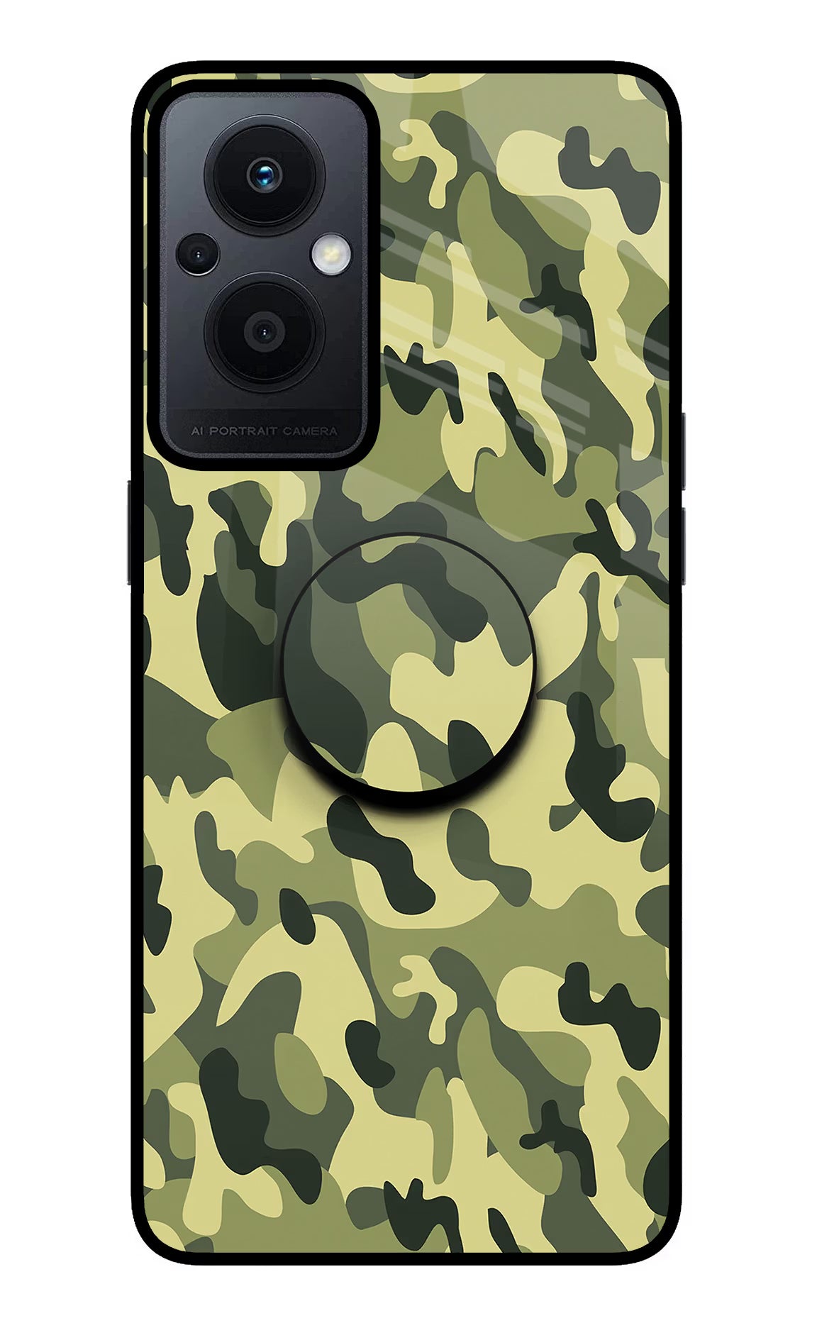 Camouflage Oppo F21 Pro 5G Glass Case - Camouflage Oppo F21 Pro 5G Glass Case Camouflage Oppo F21 Pro 5G Glass Case