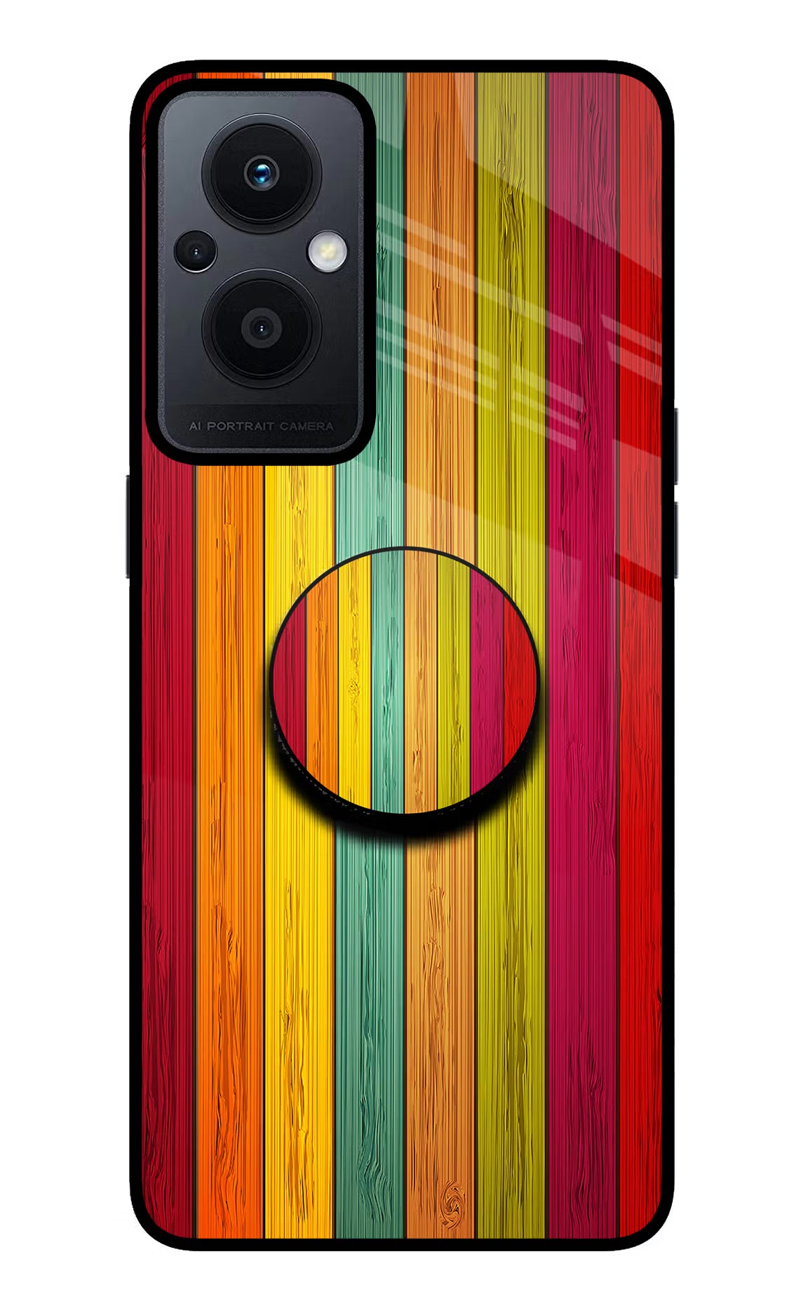 Multicolor Wooden Oppo F21 Pro 5G Pop Case - Multicolor Wooden Oppo F21 Pro 5G Pop Case by Casekaro Multicolor Wooden Oppo F21 Pro 5G Pop Case by Casekaro