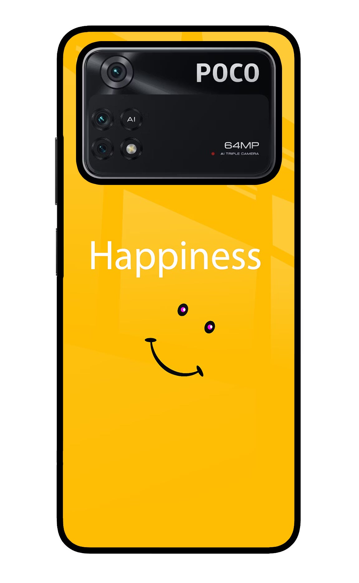 Happiness With Smiley Poco M4 Pro 4G Glass Case - Happiness With Smiley Poco M4 Pro 4G Glass Case Happiness With Smiley Poco M4 Pro 4G Glass Case