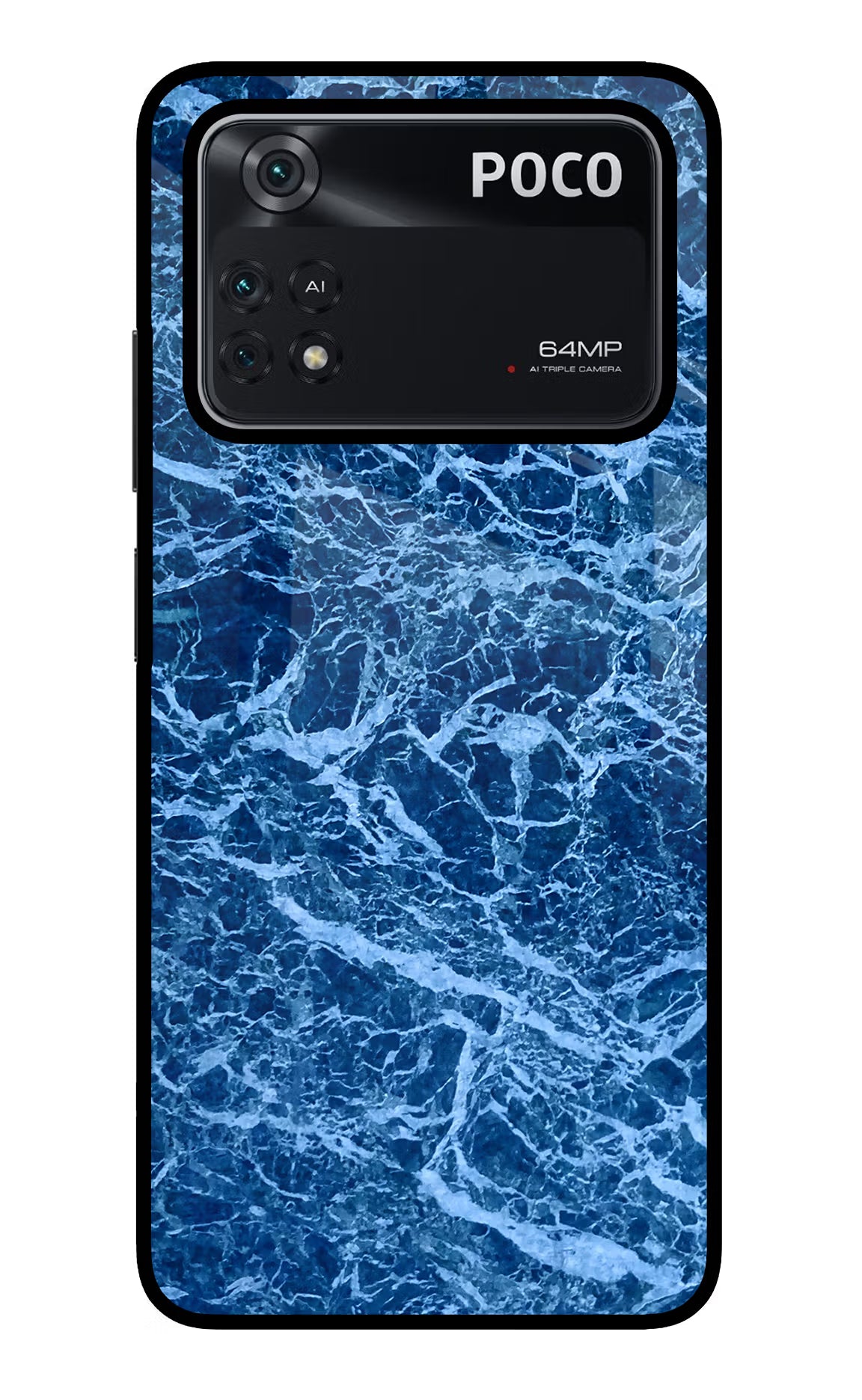 Blue Marble Poco M4 Pro 4G Glass Case - Blue Marble Poco M4 Pro 4G Glass Case Blue Marble Poco M4 Pro 4G Glass Case