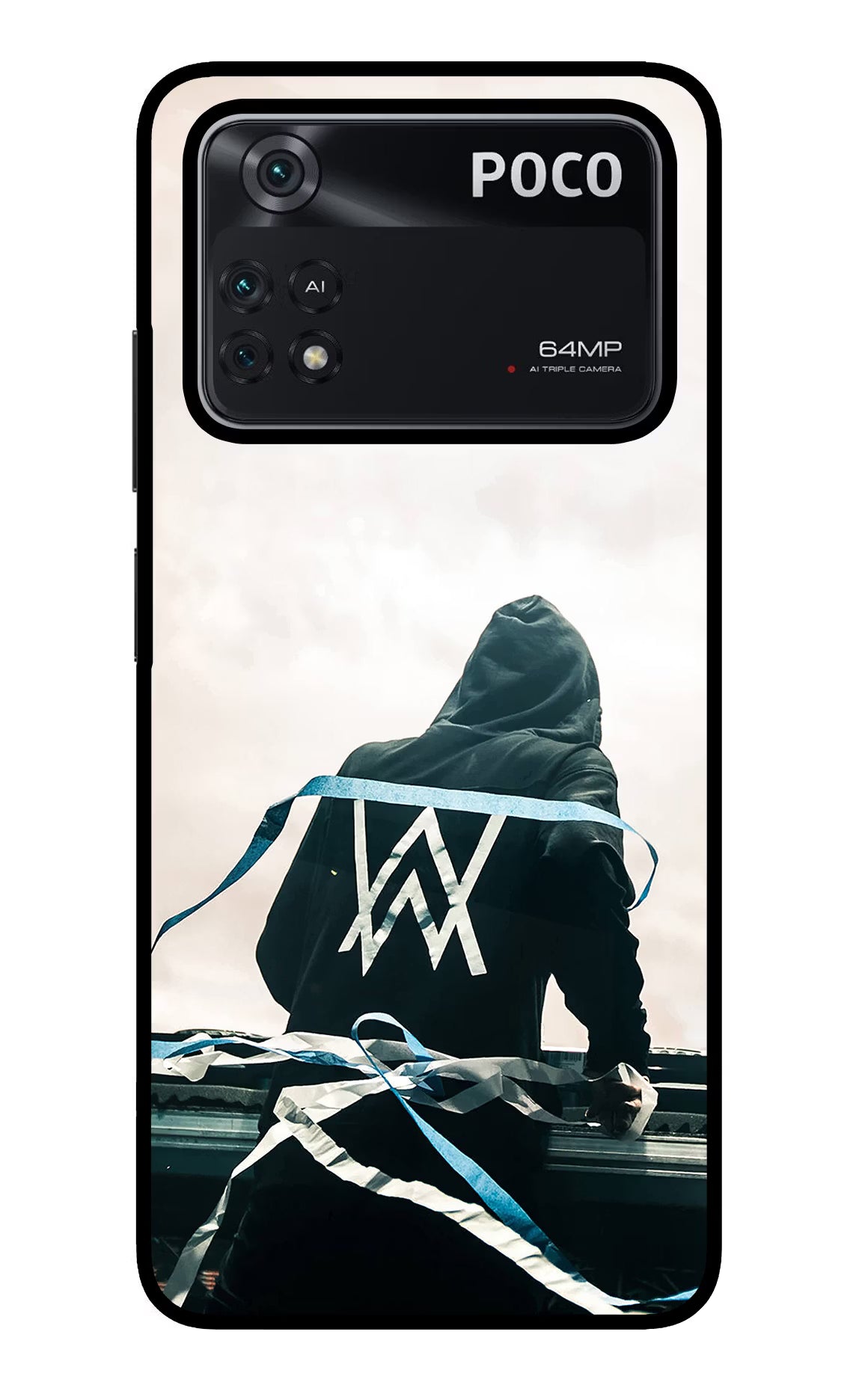 Alan Walker Poco M4 Pro 4G Glass Case - Alan Walker Poco M4 Pro 4G Glass Case Alan Walker Poco M4 Pro 4G Glass Case