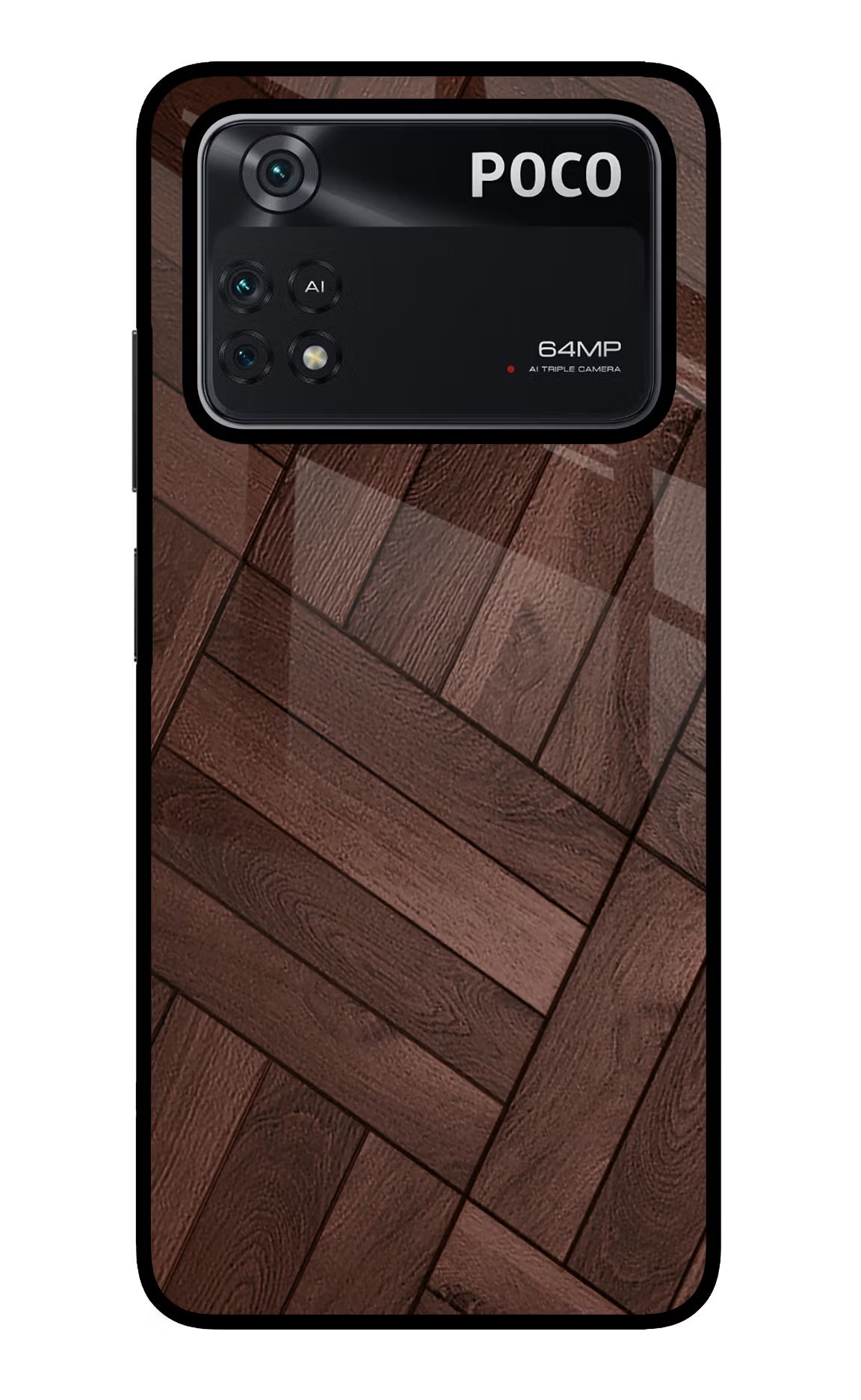 Wooden Texture Design Poco M4 Pro 4G Glass Case - Wooden Texture Design Poco M4 Pro 4G Glass Case Wooden Texture Design Poco M4 Pro 4G Glass Case