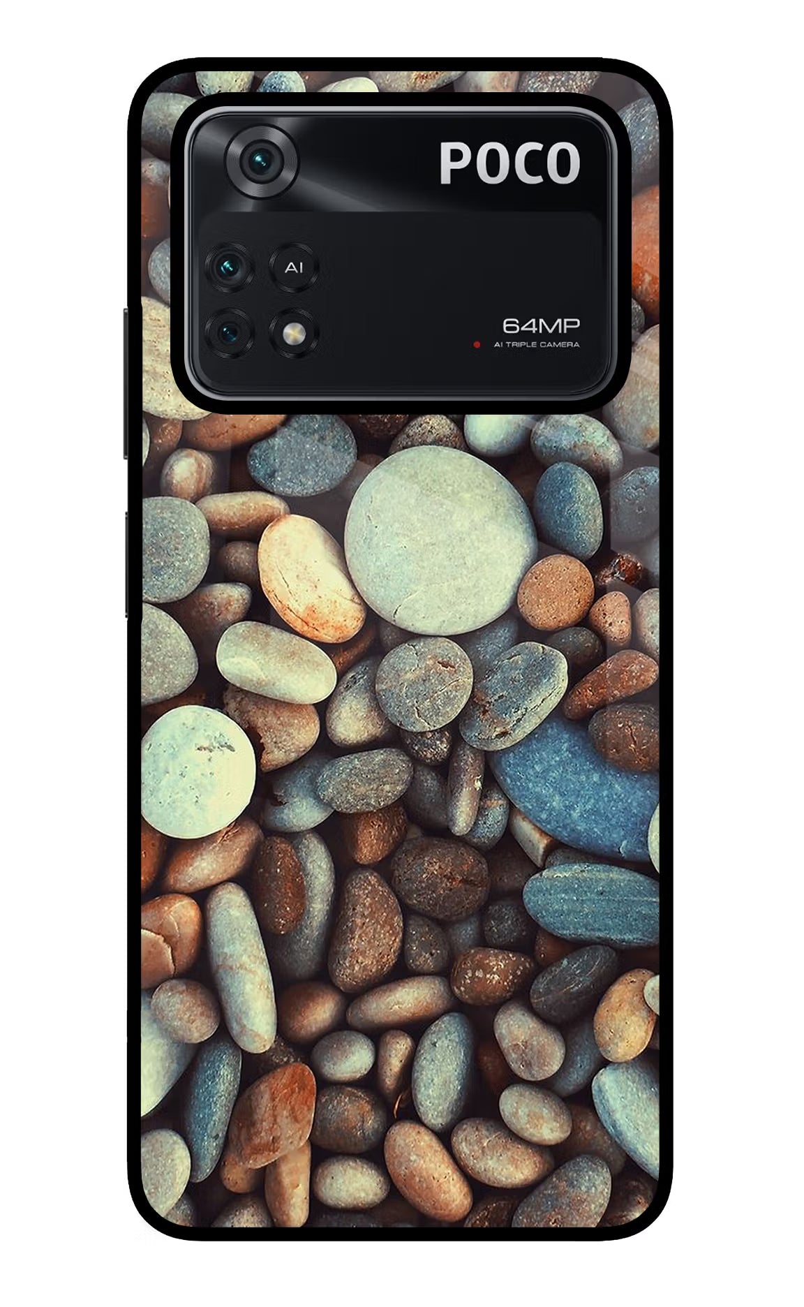 Pebble Poco M4 Pro 4G Glass Case - Pebble Poco M4 Pro 4G Glass Case Pebble Poco M4 Pro 4G Glass Case