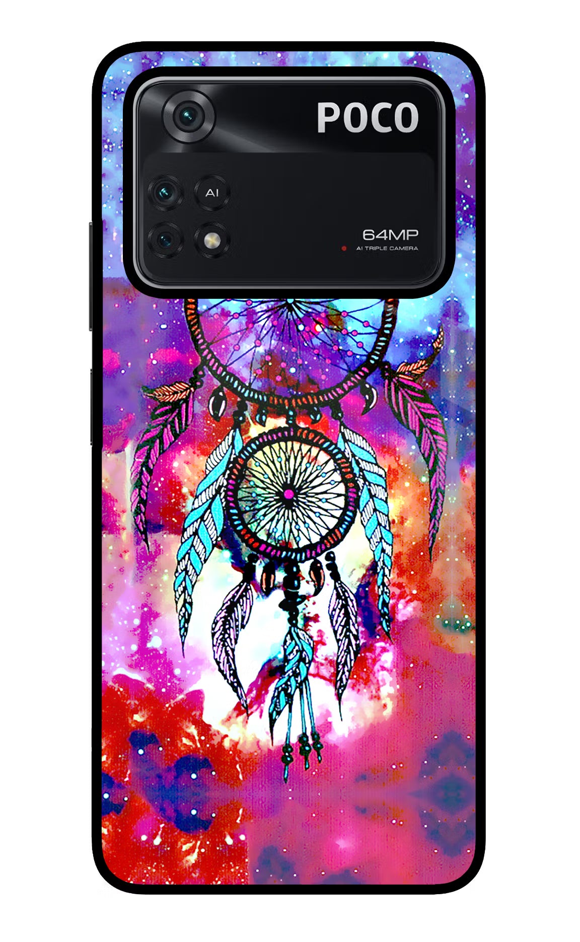 Dream Catcher Abstract Poco M4 Pro 4G Glass Case - Dream Catcher Abstract Poco M4 Pro 4G Glass Case Dream Catcher Abstract Poco M4 Pro 4G Glass Case