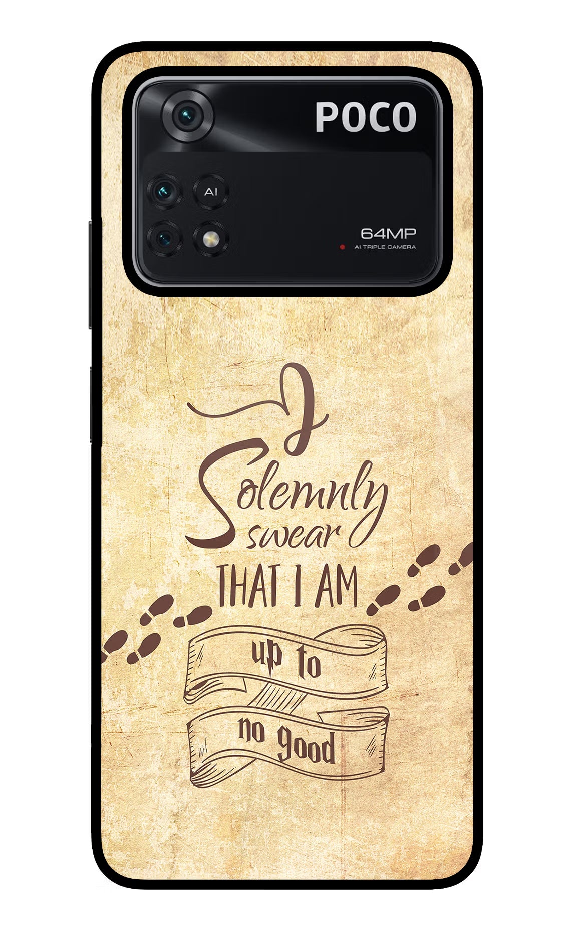 I Solemnly swear that i up to no good Poco M4 Pro 4G Glass Case - I Solemnly swear that i up to no good Poco M4 Pro 4G Glass Case I Solemnly swear that i up to no good Poco M4 Pro 4G Glass Case