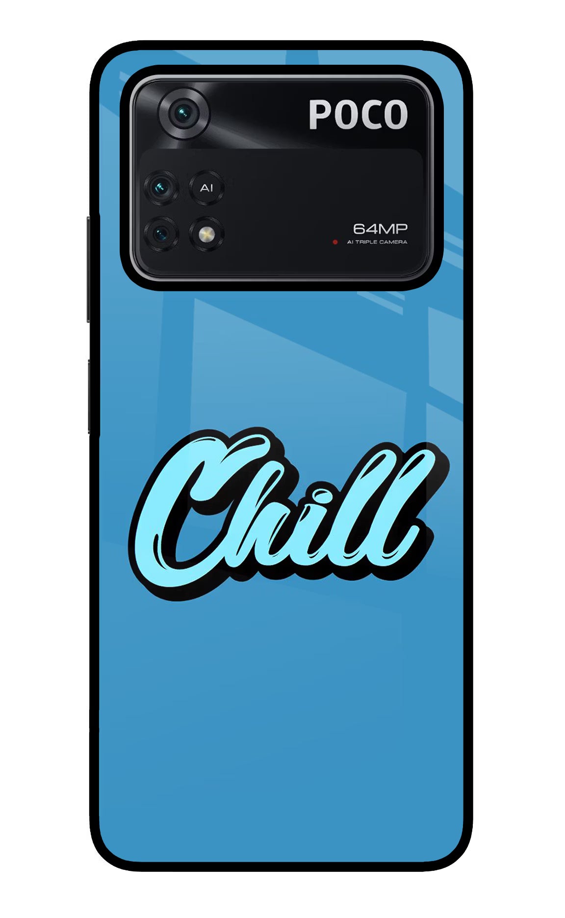 Chill Poco M4 Pro 4G Glass Case - Chill Poco M4 Pro 4G Glass Case Chill Poco M4 Pro 4G Glass Case