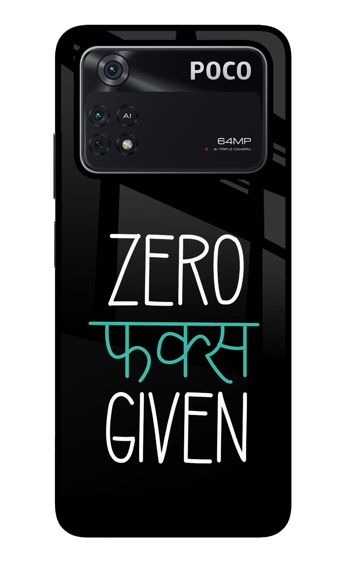 Zero Fucks Given Poco M4 Pro 4G Glass Case - Zero Fucks Given Poco M4 Pro 4G Glass Case Zero Fucks Given Poco M4 Pro 4G Glass Case
