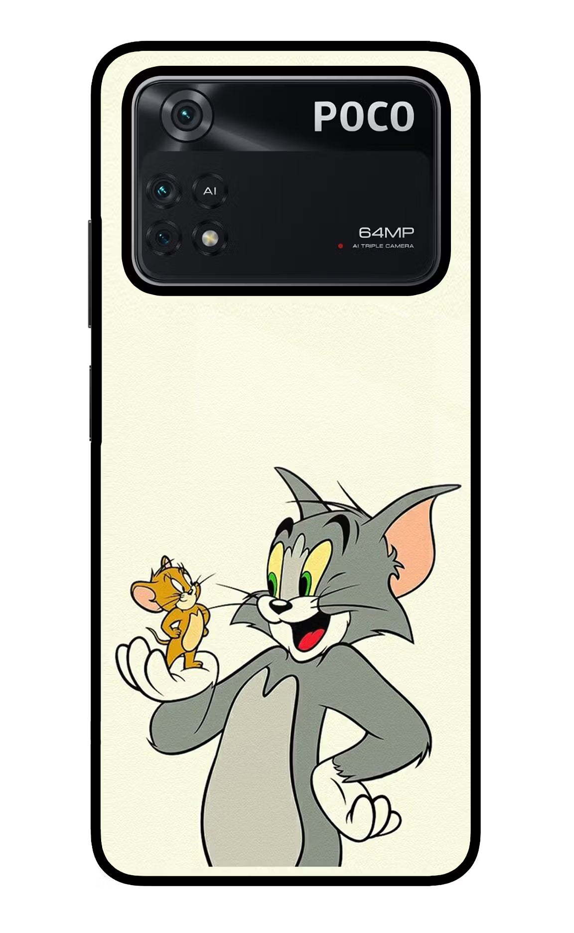 Tom & Jerry Poco M4 Pro 4G Glass Case - Tom & Jerry Poco M4 Pro 4G Glass Case Tom & Jerry Poco M4 Pro 4G Glass Case