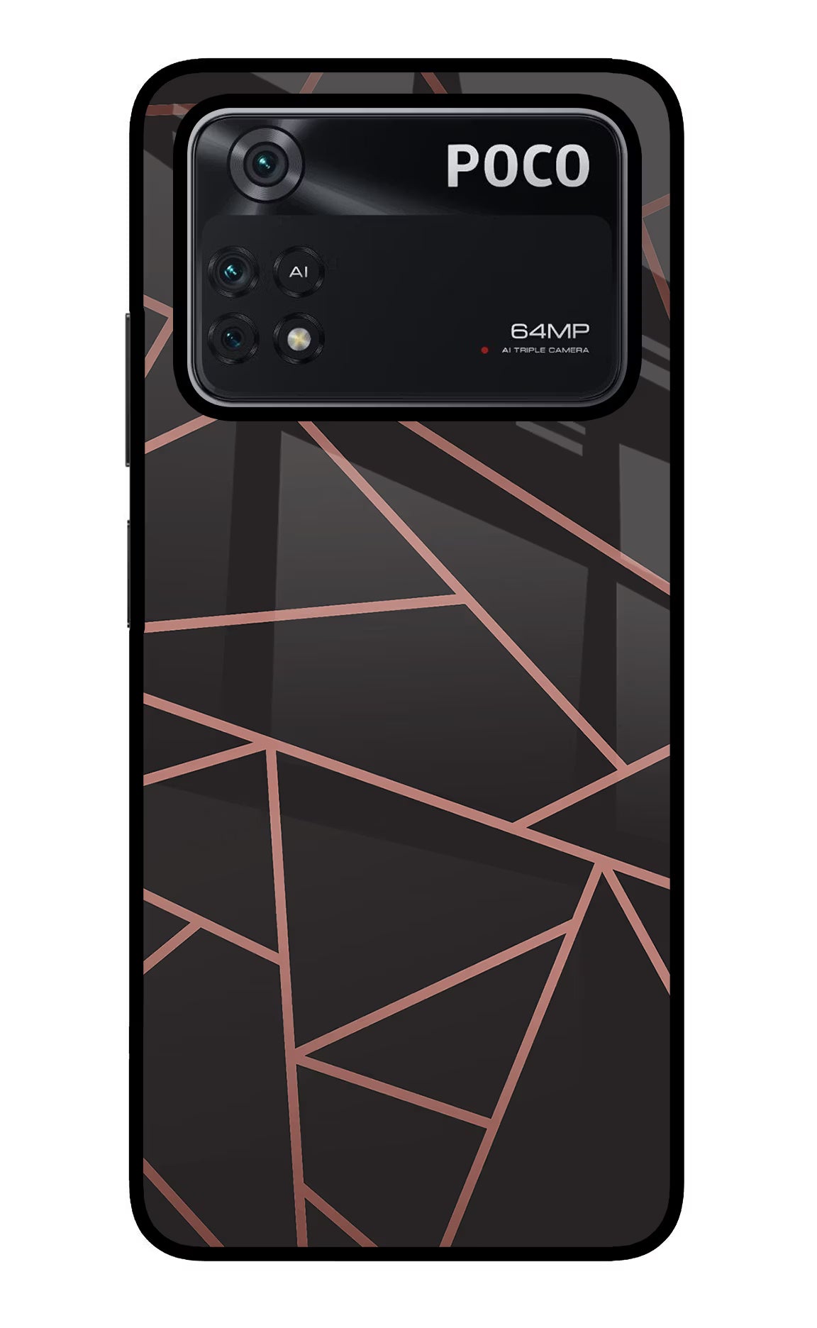 Geometric Pattern Poco M4 Pro 4G Glass Case - Geometric Pattern Poco M4 Pro 4G Glass Case Geometric Pattern Poco M4 Pro 4G Glass Case