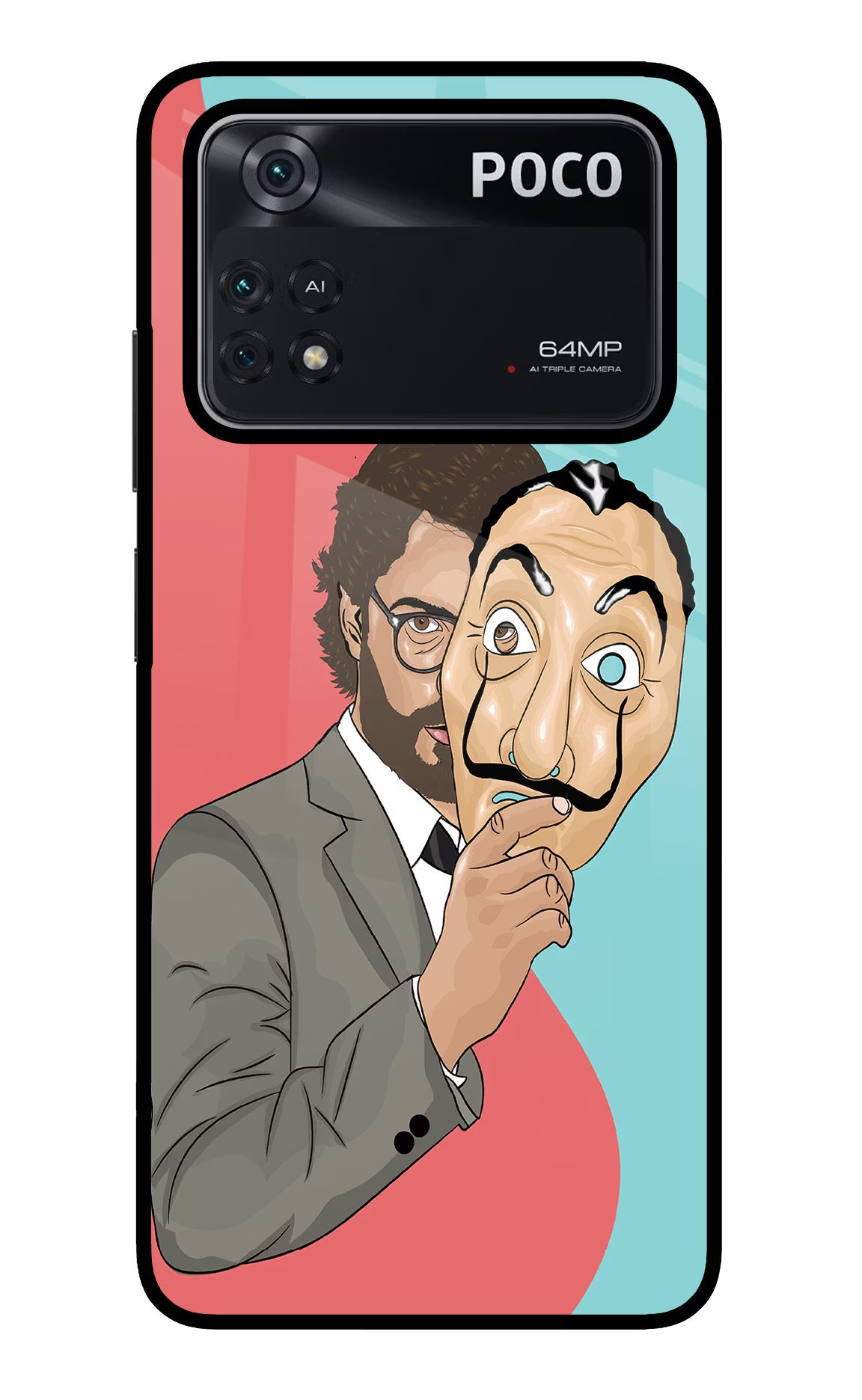 Professor Poco M4 Pro 4G Glass Case - Professor Poco M4 Pro 4G Glass Case Professor Poco M4 Pro 4G Glass Case