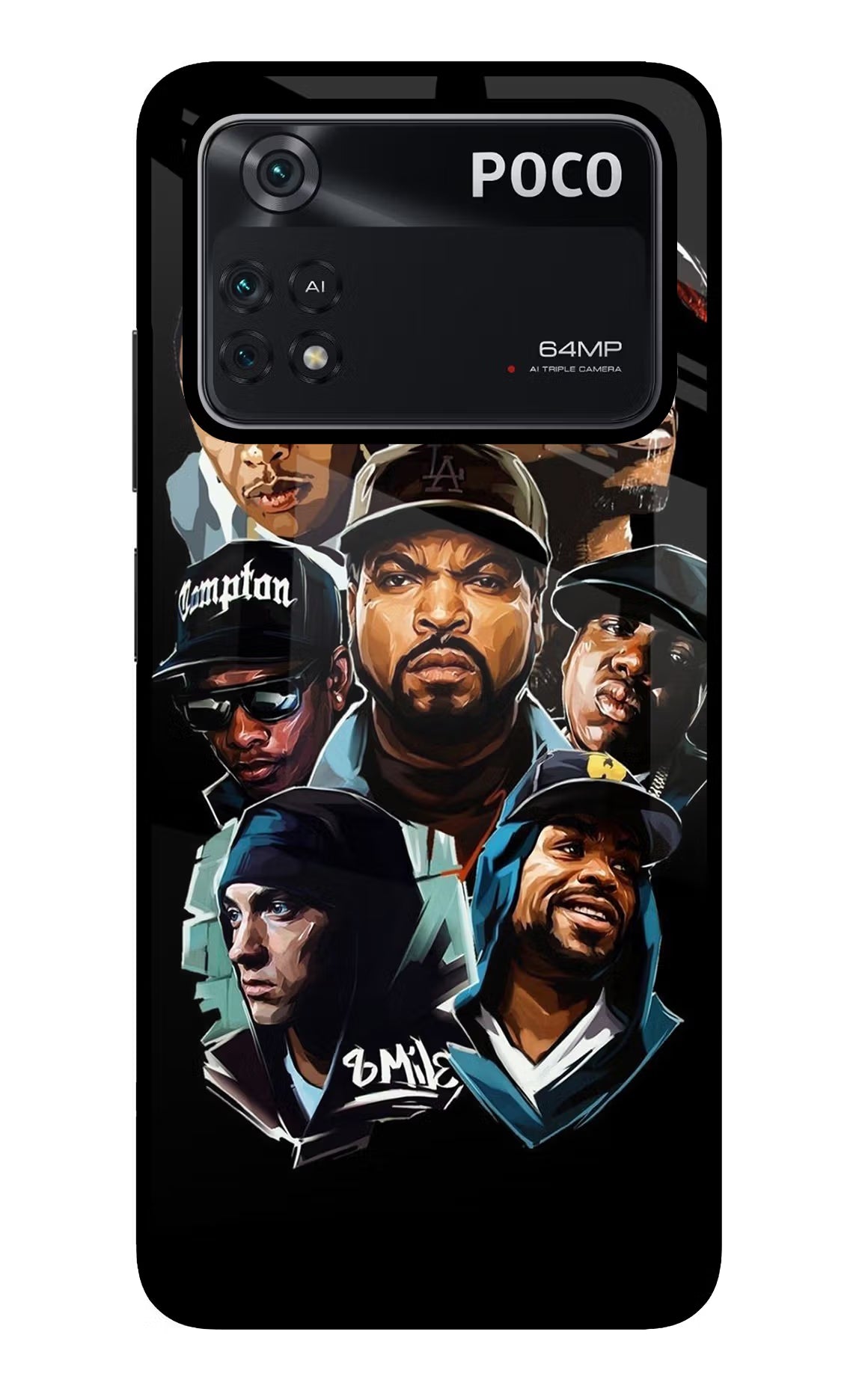 Rappers Poco M4 Pro 4G Glass Case - Rappers Poco M4 Pro 4G Glass Case Rappers Poco M4 Pro 4G Glass Case