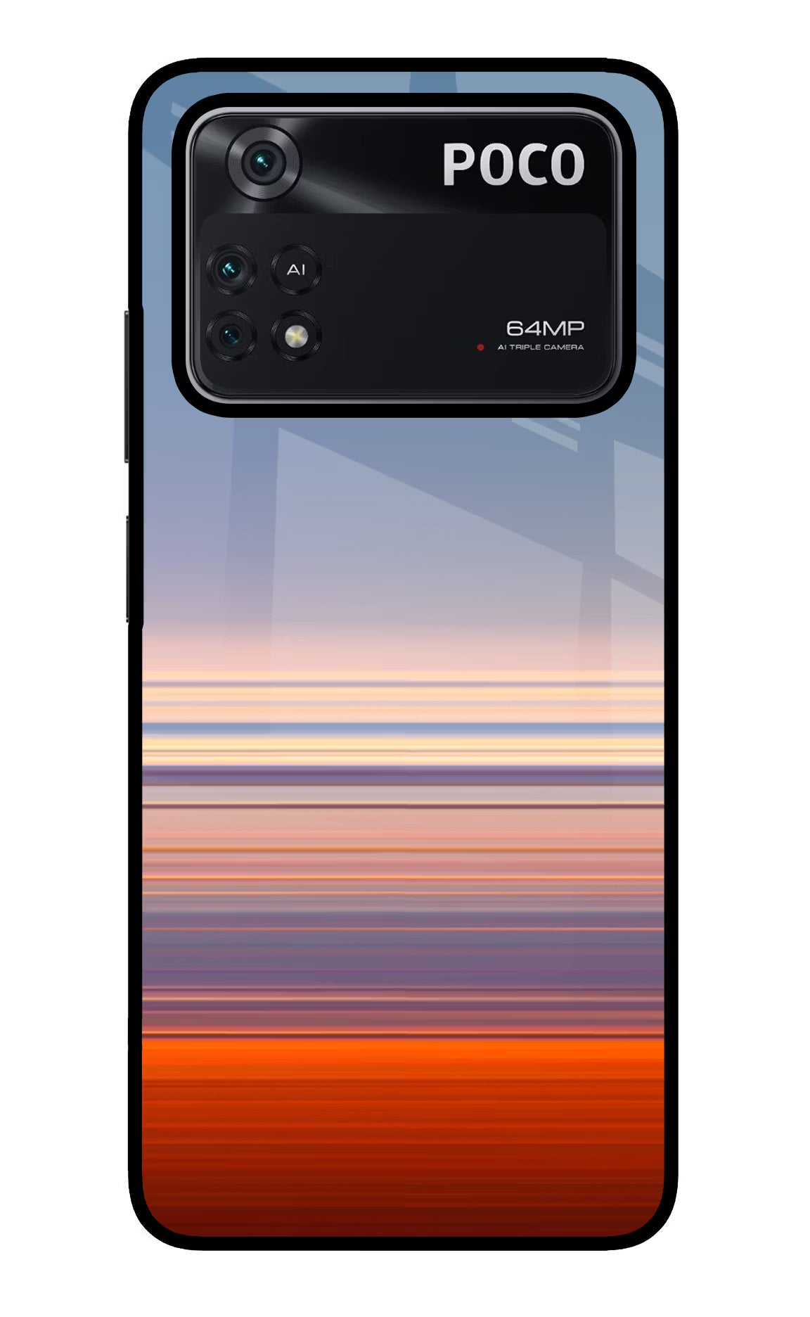 Morning Colors Poco M4 Pro 4G Glass Case - Morning Colors Poco M4 Pro 4G Glass Case Morning Colors Poco M4 Pro 4G Glass Case