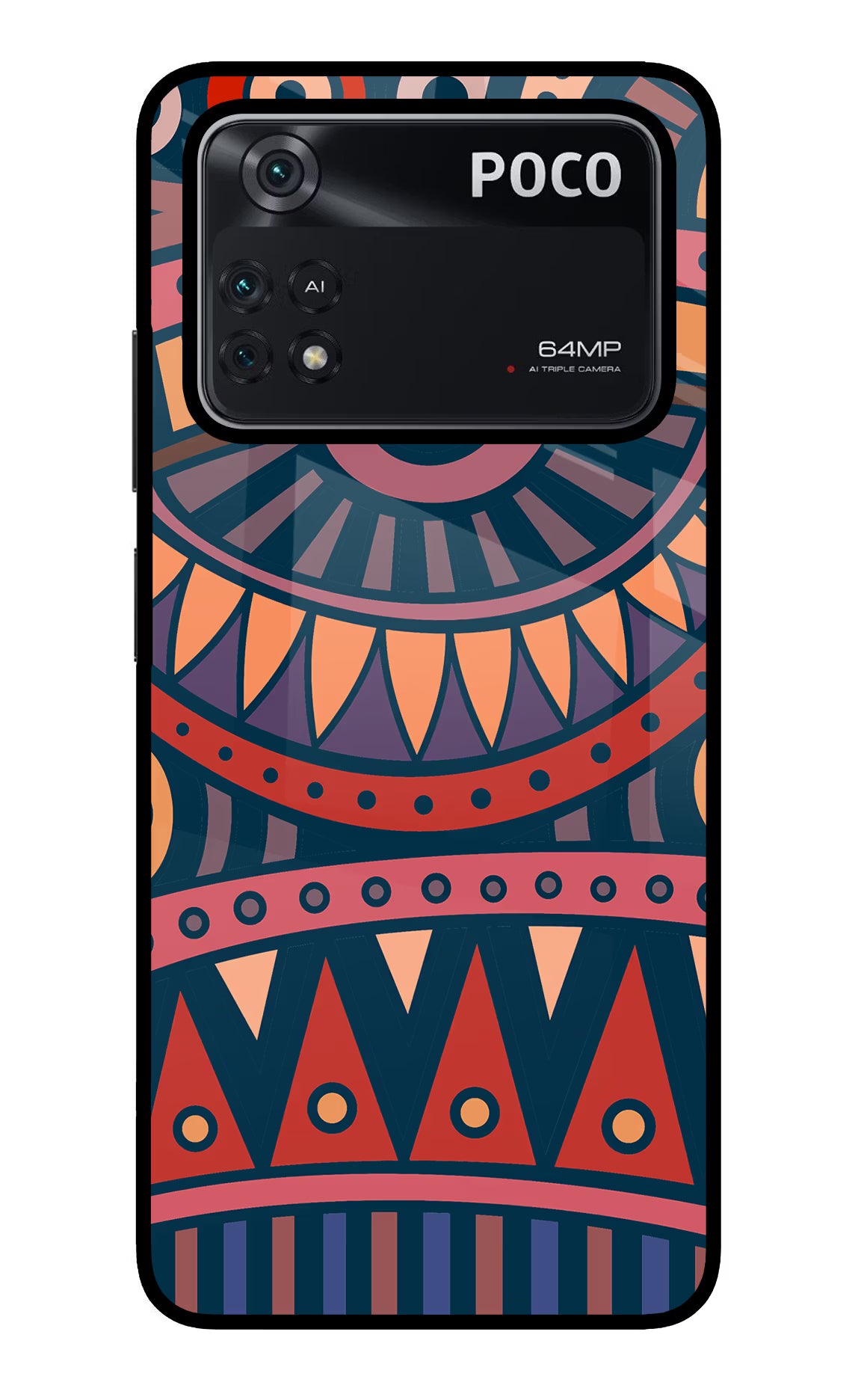 African Culture Design Poco M4 Pro 4G Glass Case - African Culture Design Poco M4 Pro 4G Glass Case African Culture Design Poco M4 Pro 4G Glass Case