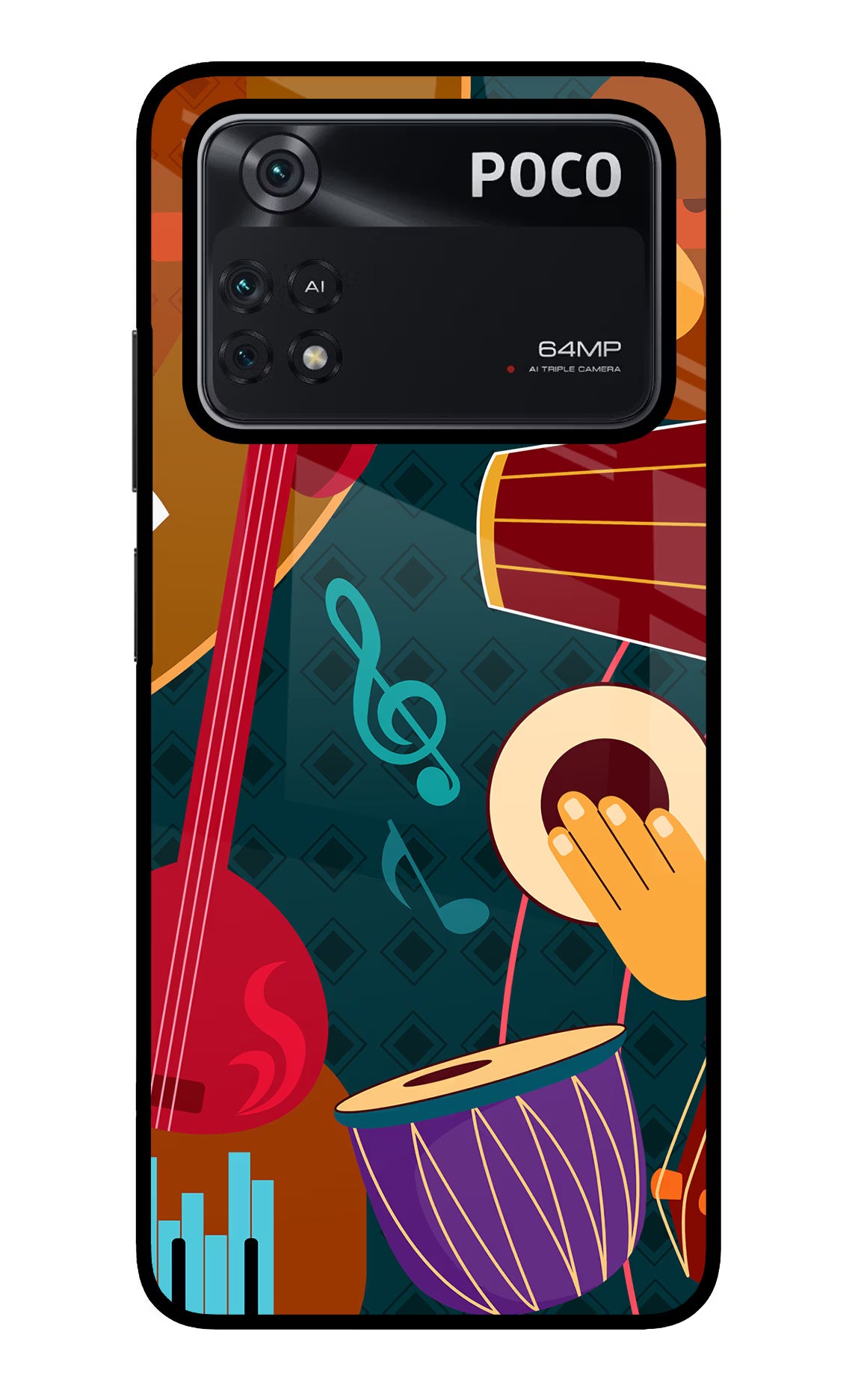 Music Instrument Poco M4 Pro 4G Glass Case - Music Instrument Poco M4 Pro 4G Glass Case Music Instrument Poco M4 Pro 4G Glass Case