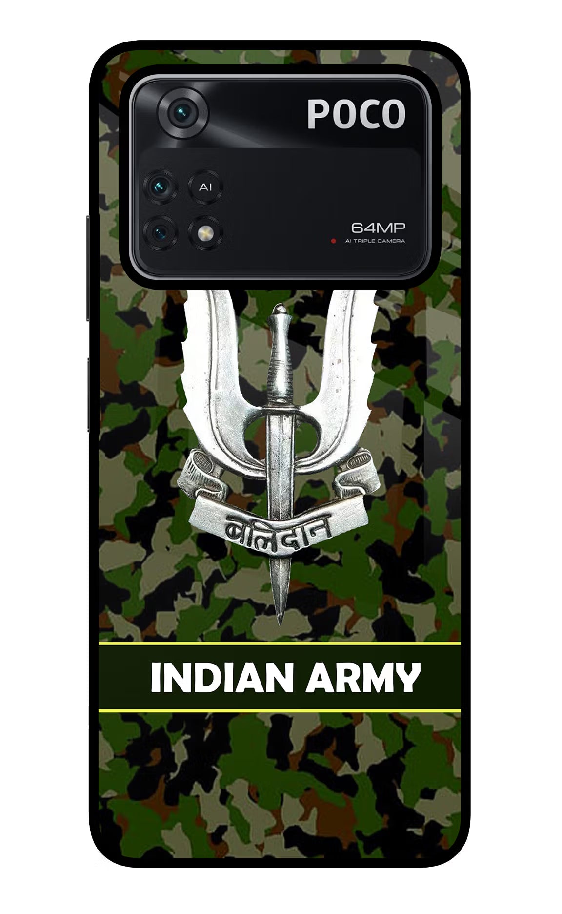 Balidan Indian Logo Poco M4 Pro 4G Glass Case - Balidan Indian Logo Poco M4 Pro 4G Glass Case Balidan Indian Logo Poco M4 Pro 4G Glass Case