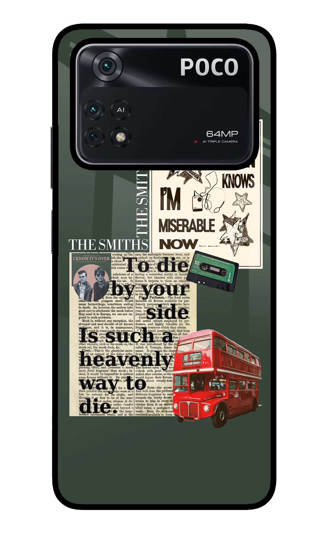 The Smiths Poco M4 Pro 4G Glass Case - The Smiths Poco M4 Pro 4G Glass Case The Smiths Poco M4 Pro 4G Glass Case