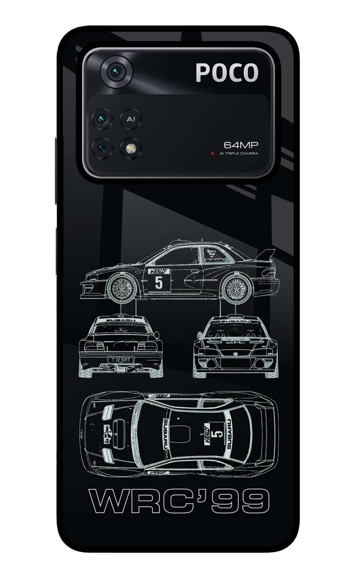 WRC'99 Poco M4 Pro 4G Glass Case - WRC'99 Poco M4 Pro 4G Glass Case WRC'99 Poco M4 Pro 4G Glass Case