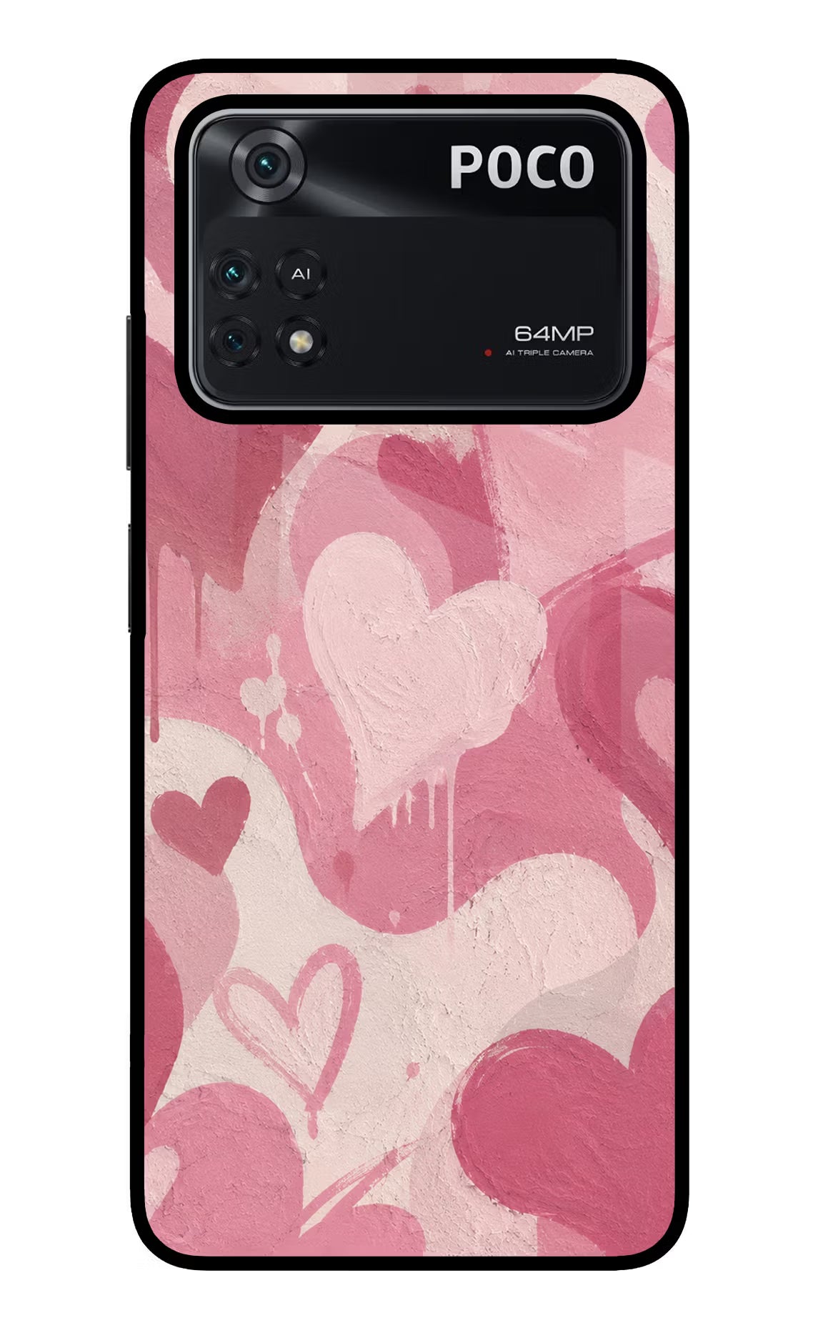 Hearty case Poco M4 Pro 4G Glass Case - Hearty case Poco M4 Pro 4G Glass Case Hearty case Poco M4 Pro 4G Glass Case