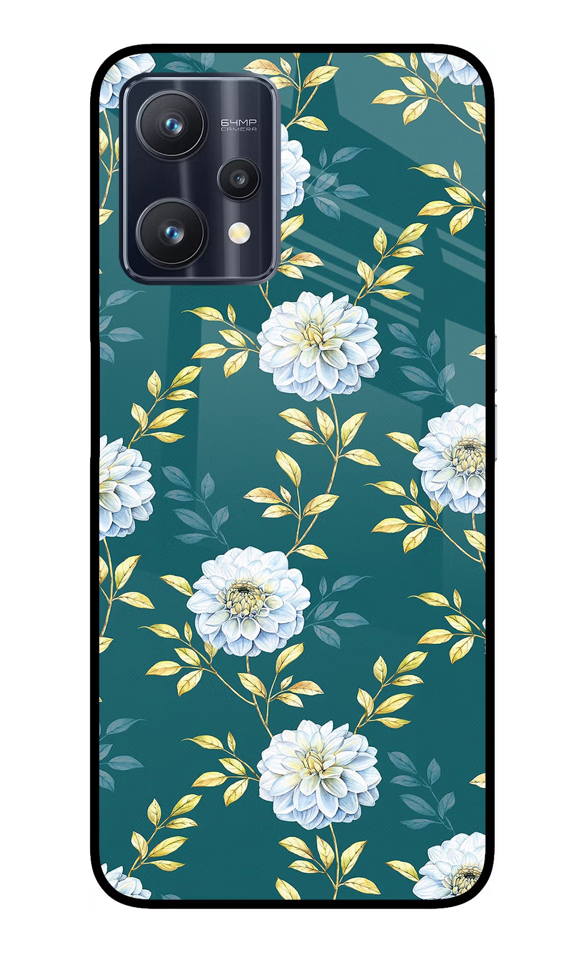 Flowers Realme 9 Pro 5G Glass Case - Flowers Realme 9 Pro 5G Glass Case Flowers Realme 9 Pro 5G Glass Case