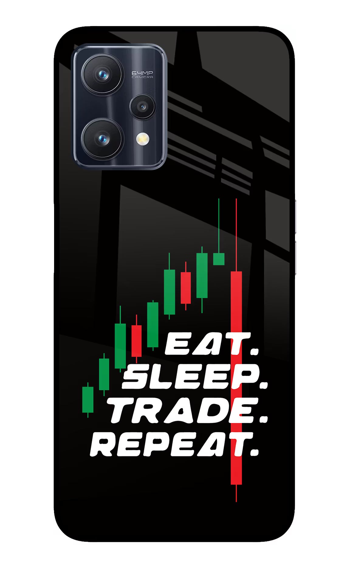 Eat Sleep Trade Repeat Realme 9 Pro 5G Glass Case - Eat Sleep Trade Repeat Realme 9 Pro 5G Glass Case Eat Sleep Trade Repeat Realme 9 Pro 5G Glass Case