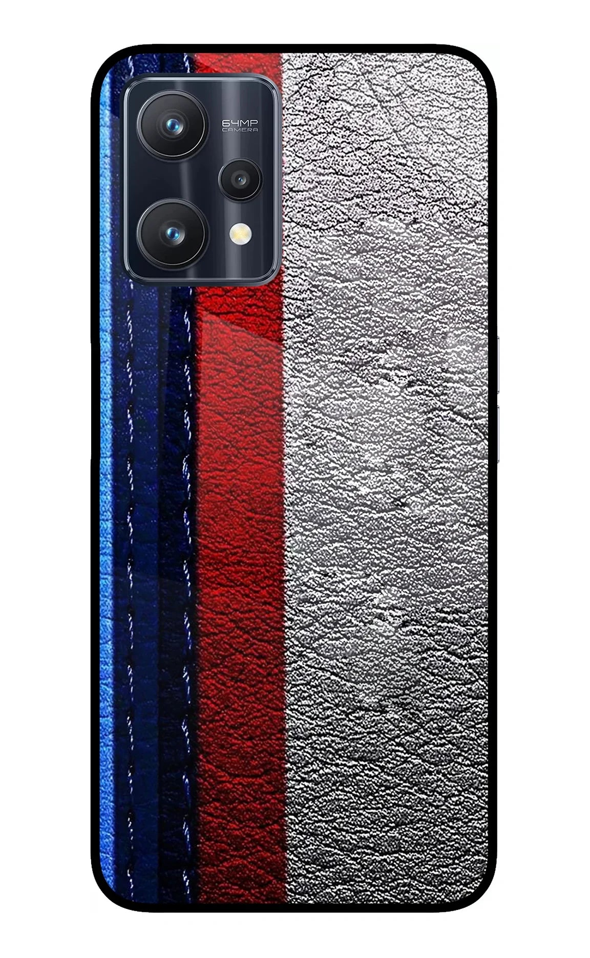 BMW Stripes Realme 9 Pro 5G Glass Case - BMW Stripes Realme 9 Pro 5G Glass Case BMW Stripes Realme 9 Pro 5G Glass Case