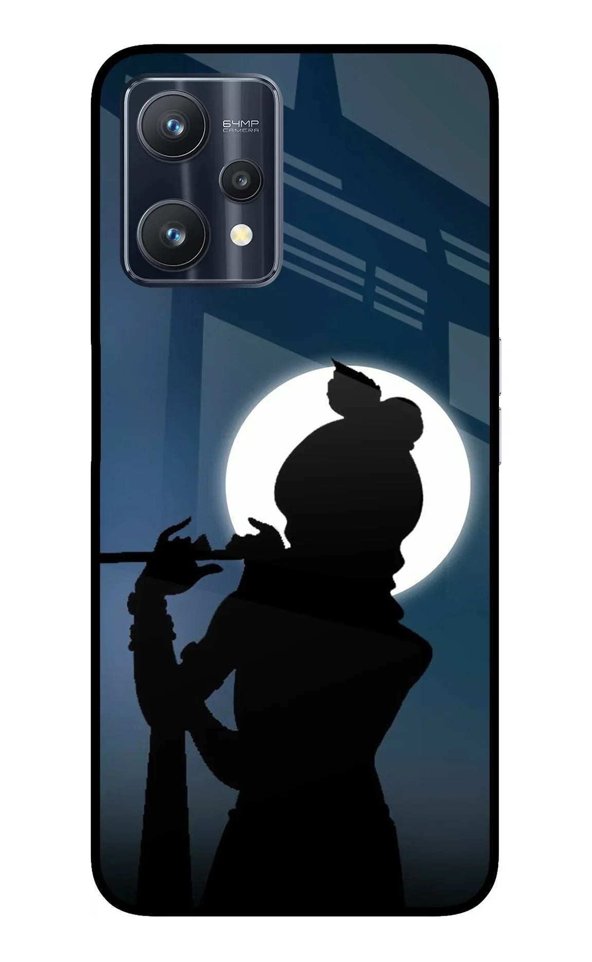 Shri Krishna Silhouette Realme 9 Pro 5G Glass Case - Shri Krishna Silhouette Realme 9 Pro 5G Glass Case Shri Krishna Silhouette Realme 9 Pro 5G Glass Case