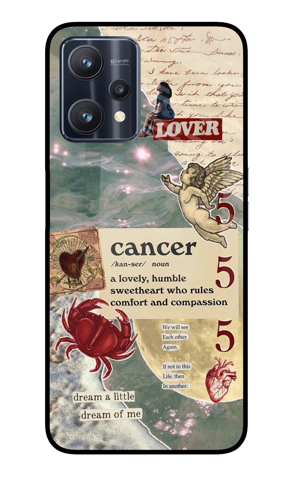 Cancer Zodiac Realme 9 Pro 5G Glass Case - Cancer Zodiac Realme 9 Pro 5G Glass Case Cancer Zodiac Realme 9 Pro 5G Glass Case