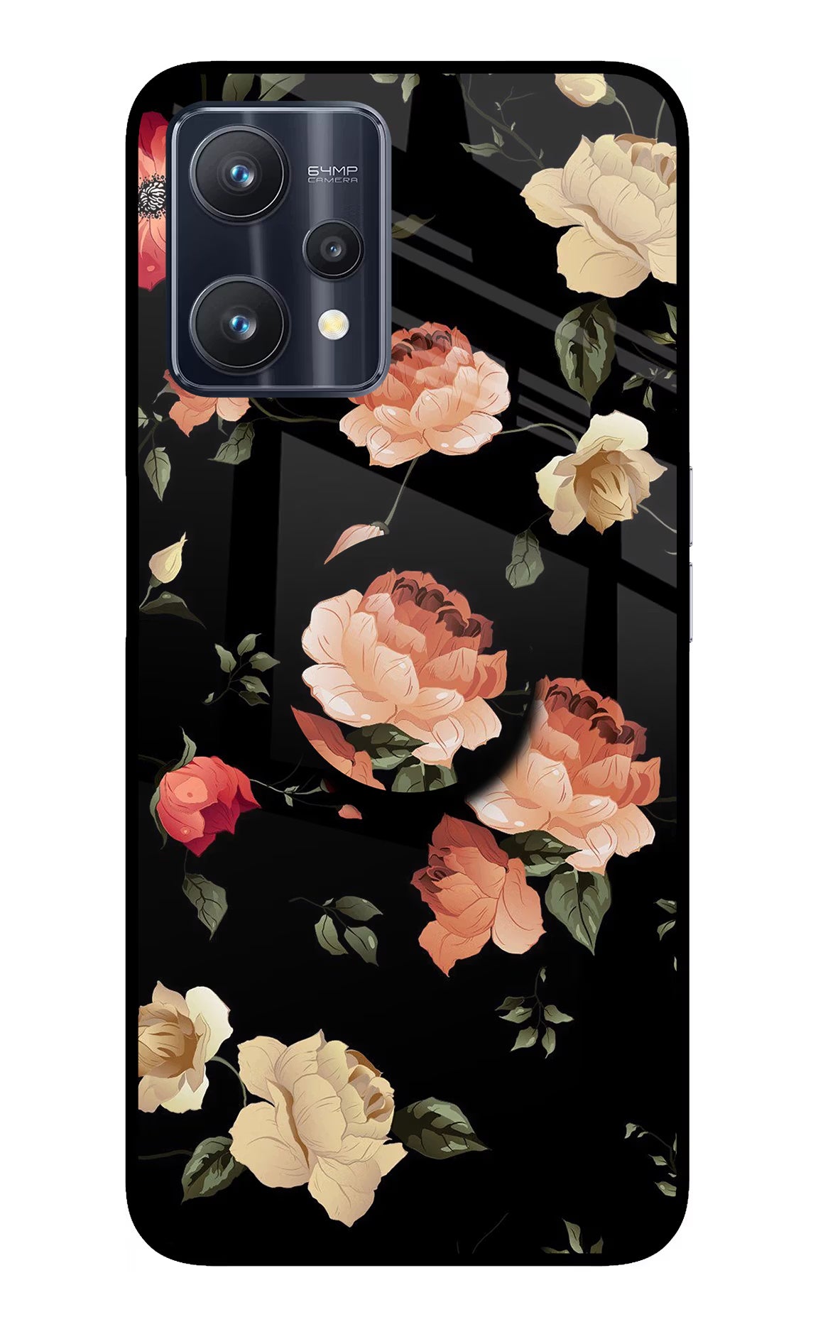Flowers Realme 9 Pro 5G Glass Case - Flowers Realme 9 Pro 5G Glass Case Flowers Realme 9 Pro 5G Glass Case