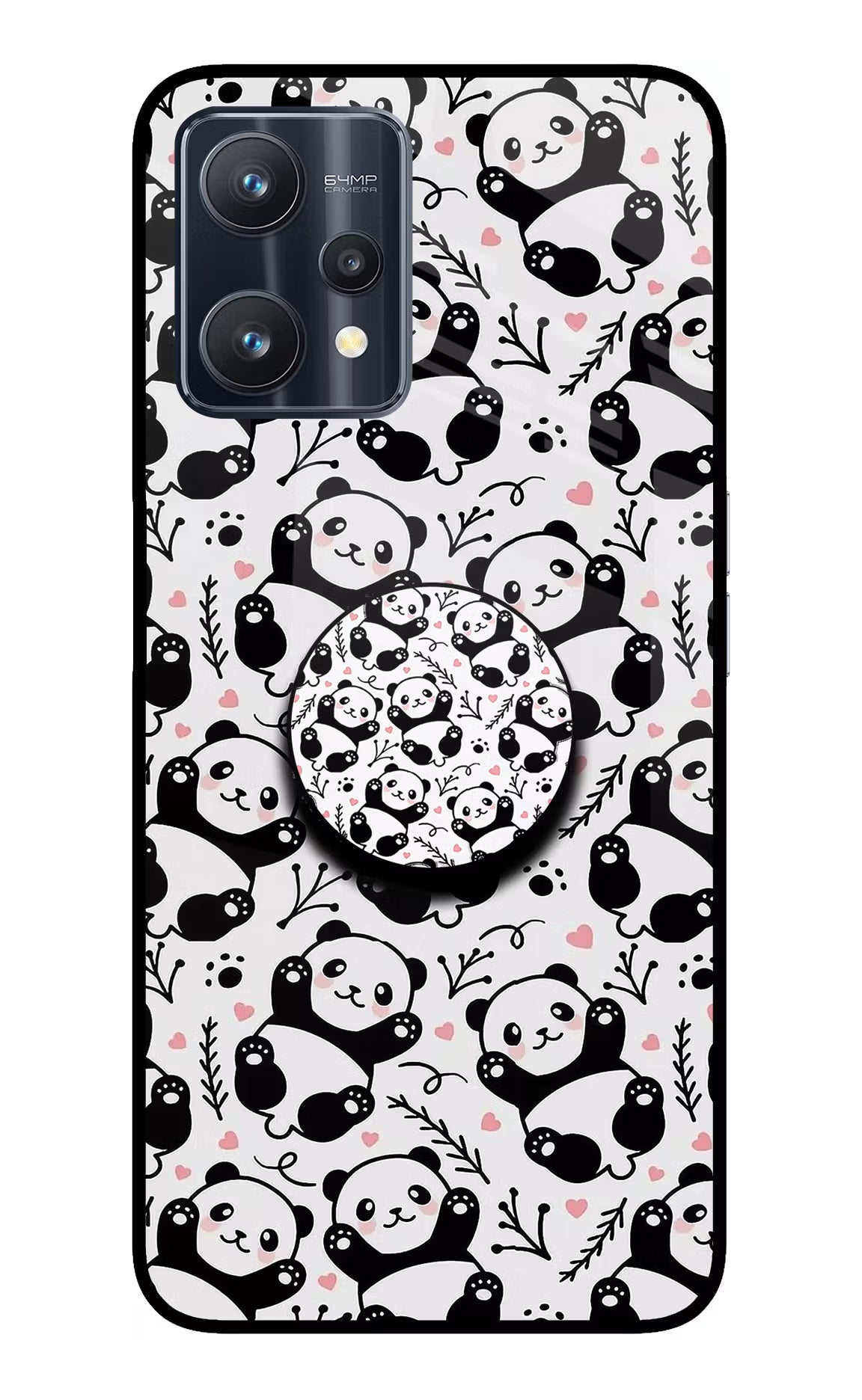 Cute Panda Realme 9 Pro 5G Glass Case - Cute Panda Realme 9 Pro 5G Glass Case Cute Panda Realme 9 Pro 5G Glass Case