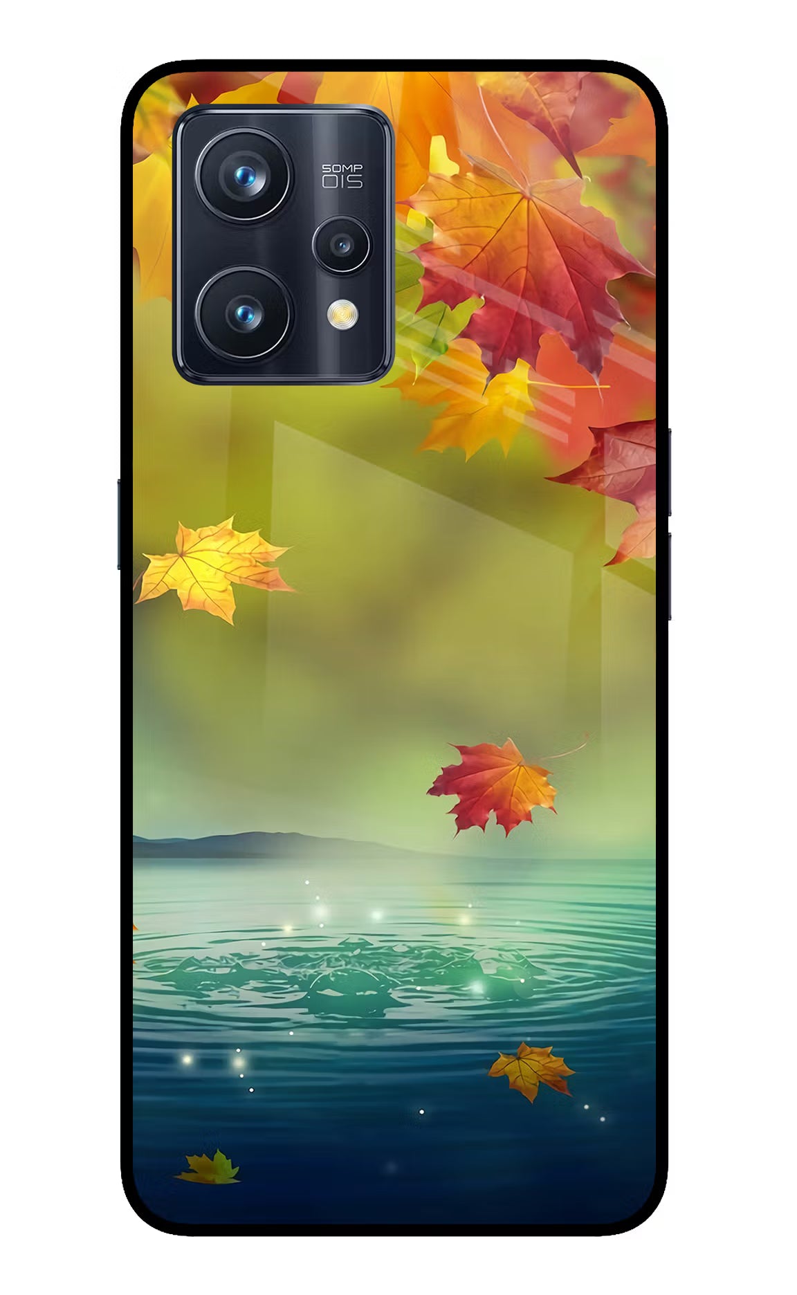 Flowers Realme 9 Pro+ 5G Glass Case - Flowers Realme 9 Pro+ 5G Glass Case Flowers Realme 9 Pro+ 5G Glass Case