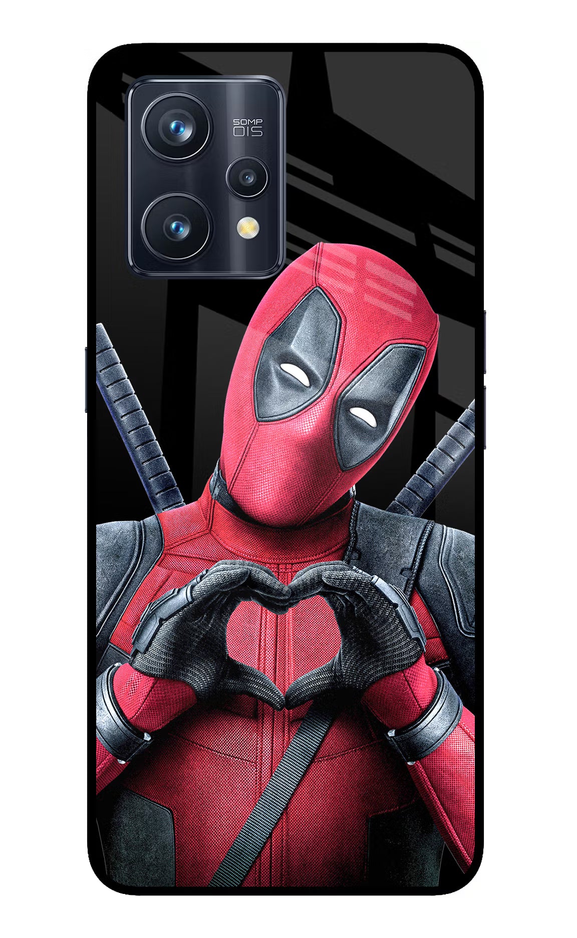 Deadpool Realme 9 Pro+ 5G Glass Case - Deadpool Realme 9 Pro+ 5G Glass Case Deadpool Realme 9 Pro+ 5G Glass Case