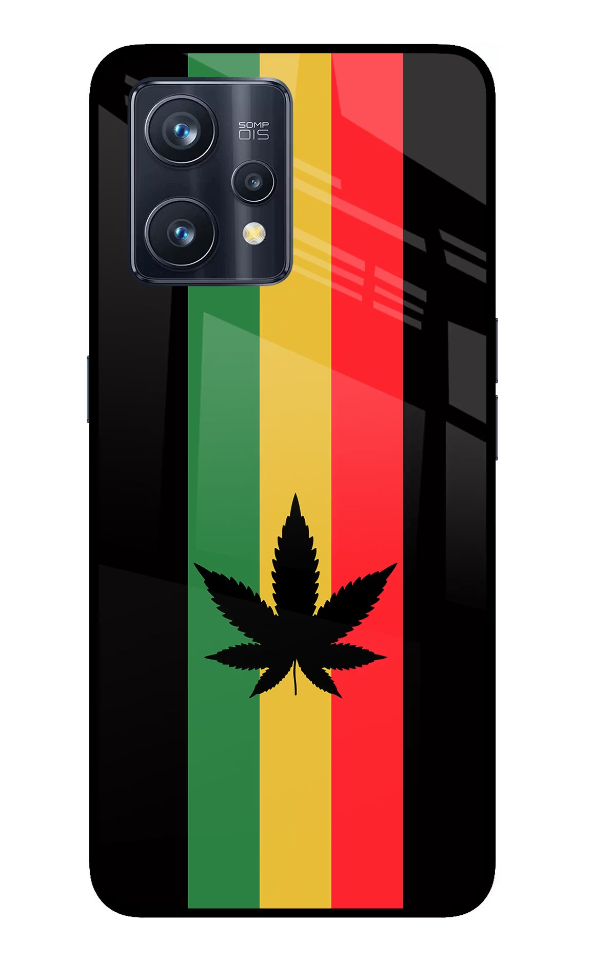 Weed Flag Realme 9 Pro+ 5G Glass Case - Weed Flag Realme 9 Pro+ 5G Glass Case Weed Flag Realme 9 Pro+ 5G Glass Case