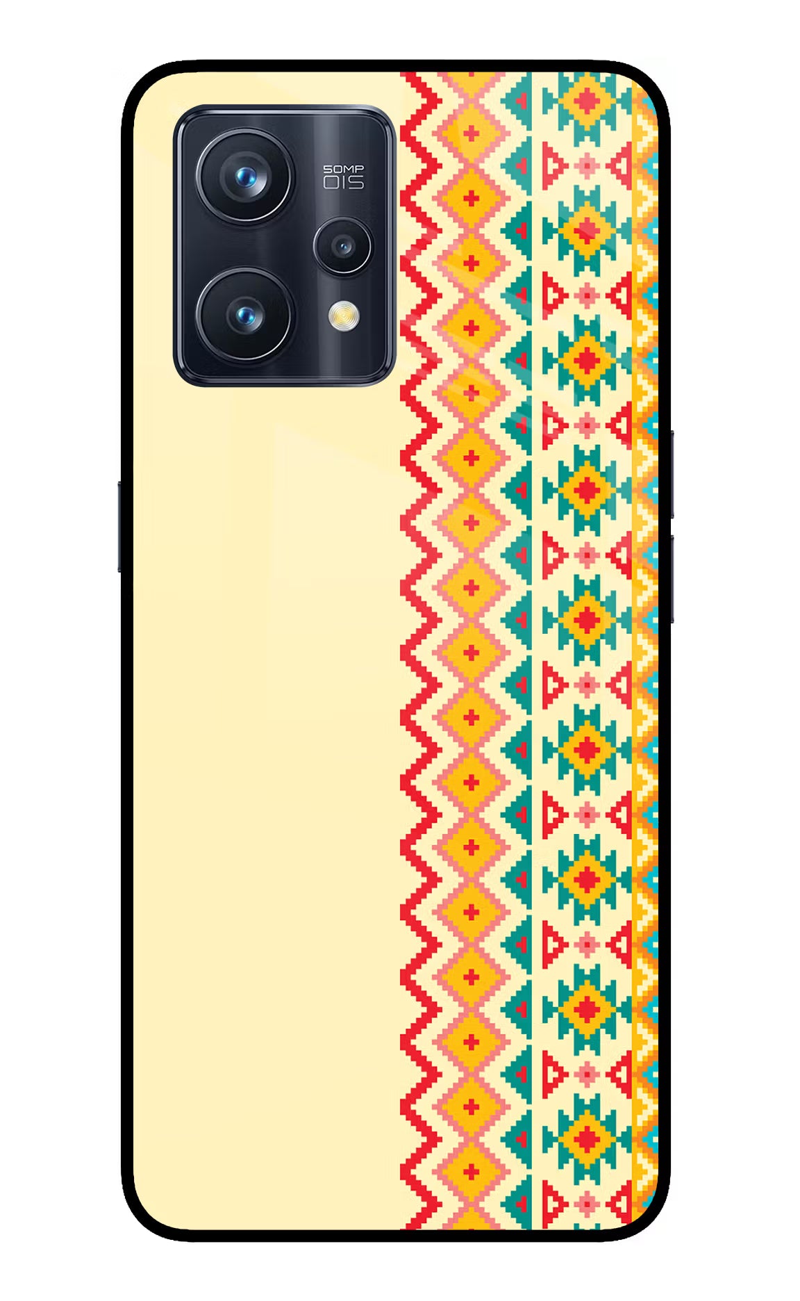 Ethnic Seamless Realme 9 Pro+ 5G Glass Case - Ethnic Seamless Realme 9 Pro+ 5G Glass Case Ethnic Seamless Realme 9 Pro+ 5G Glass Case