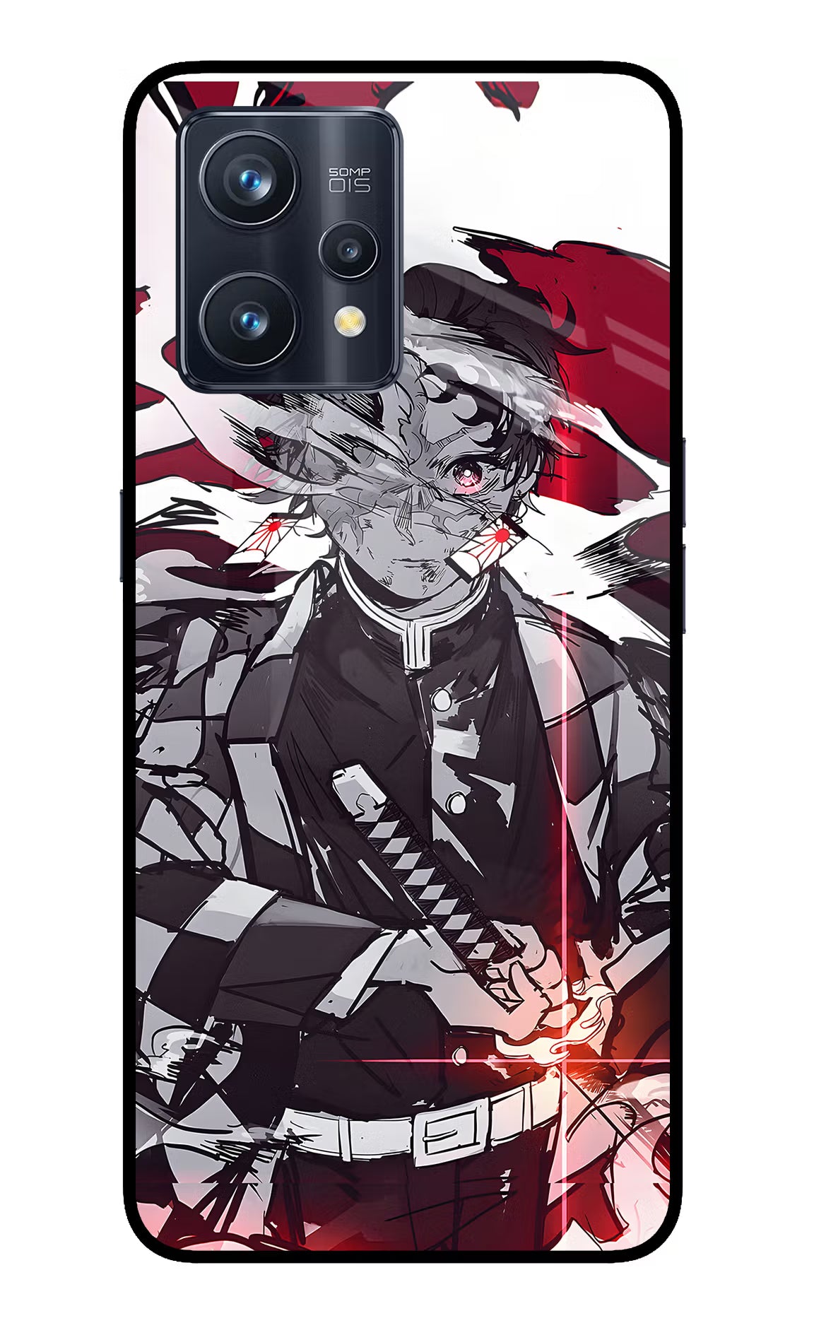 Demon Slayer Realme 9 Pro+ 5G Glass Case - Demon Slayer Realme 9 Pro+ 5G Glass Case Demon Slayer Realme 9 Pro+ 5G Glass Case