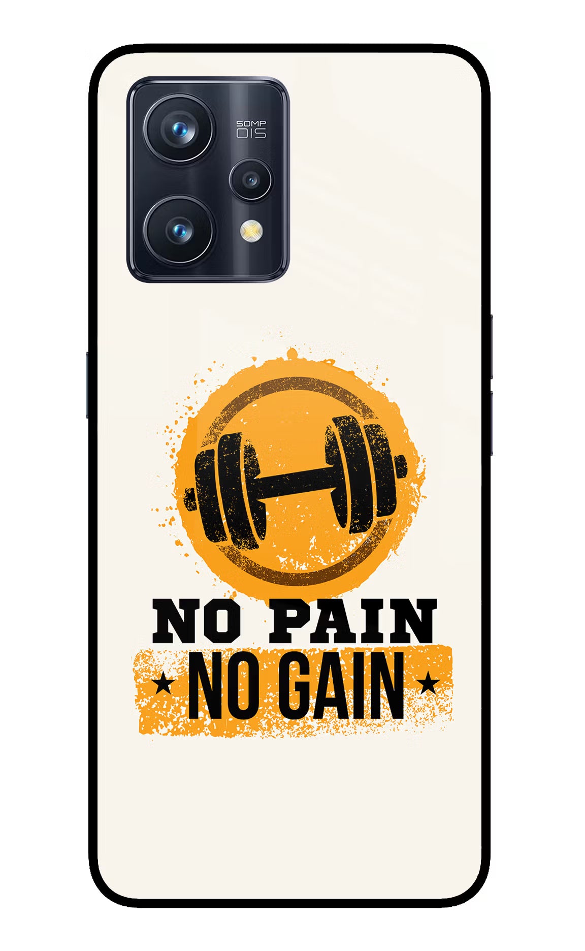 No Pain No Gain Realme 9 Pro+ 5G Glass Case - No Pain No Gain Realme 9 Pro+ 5G Glass Case No Pain No Gain Realme 9 Pro+ 5G Glass Case