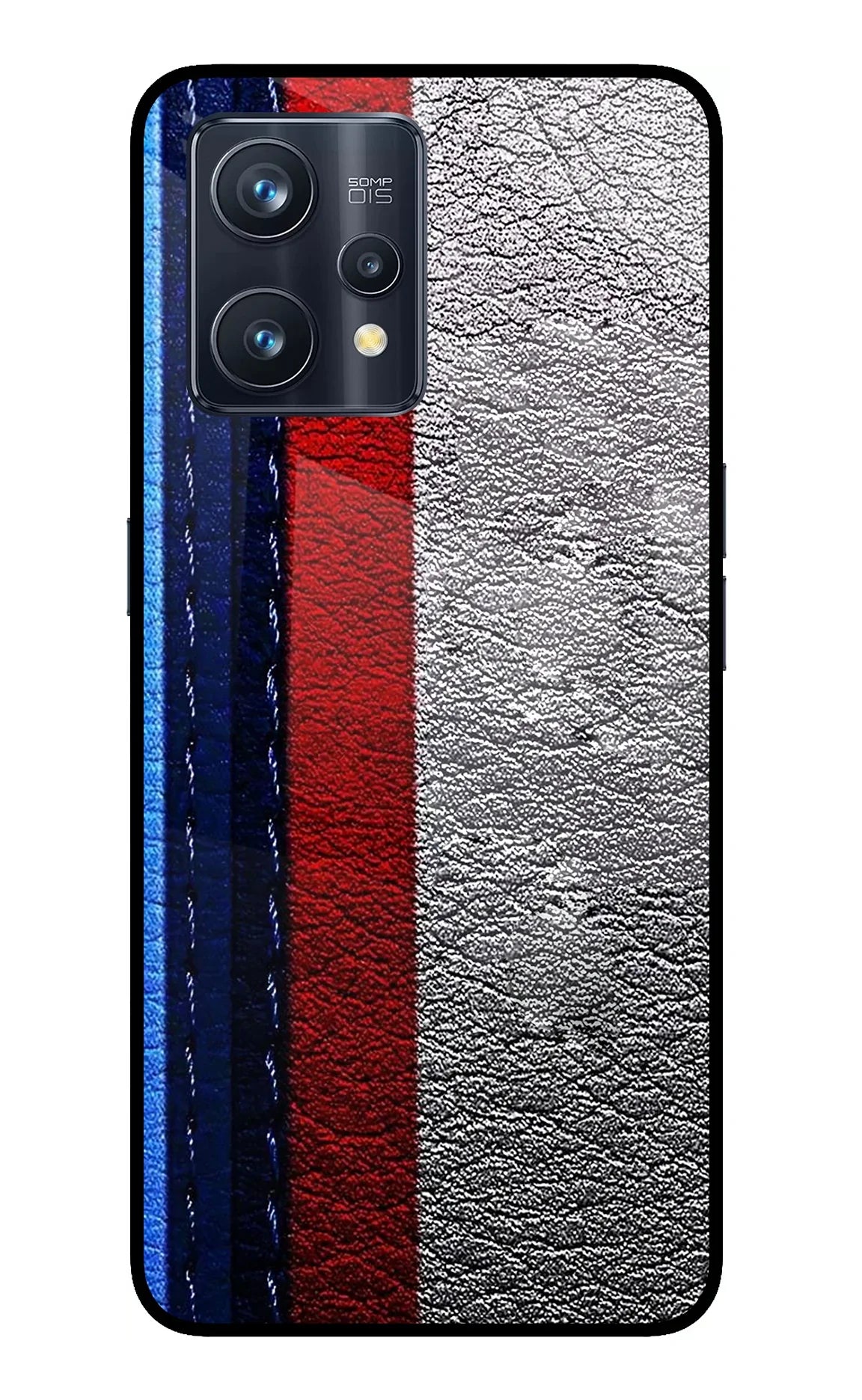 BMW Stripes Realme 9 Pro+ 5G Glass Case - BMW Stripes Realme 9 Pro+ 5G Glass Case BMW Stripes Realme 9 Pro+ 5G Glass Case