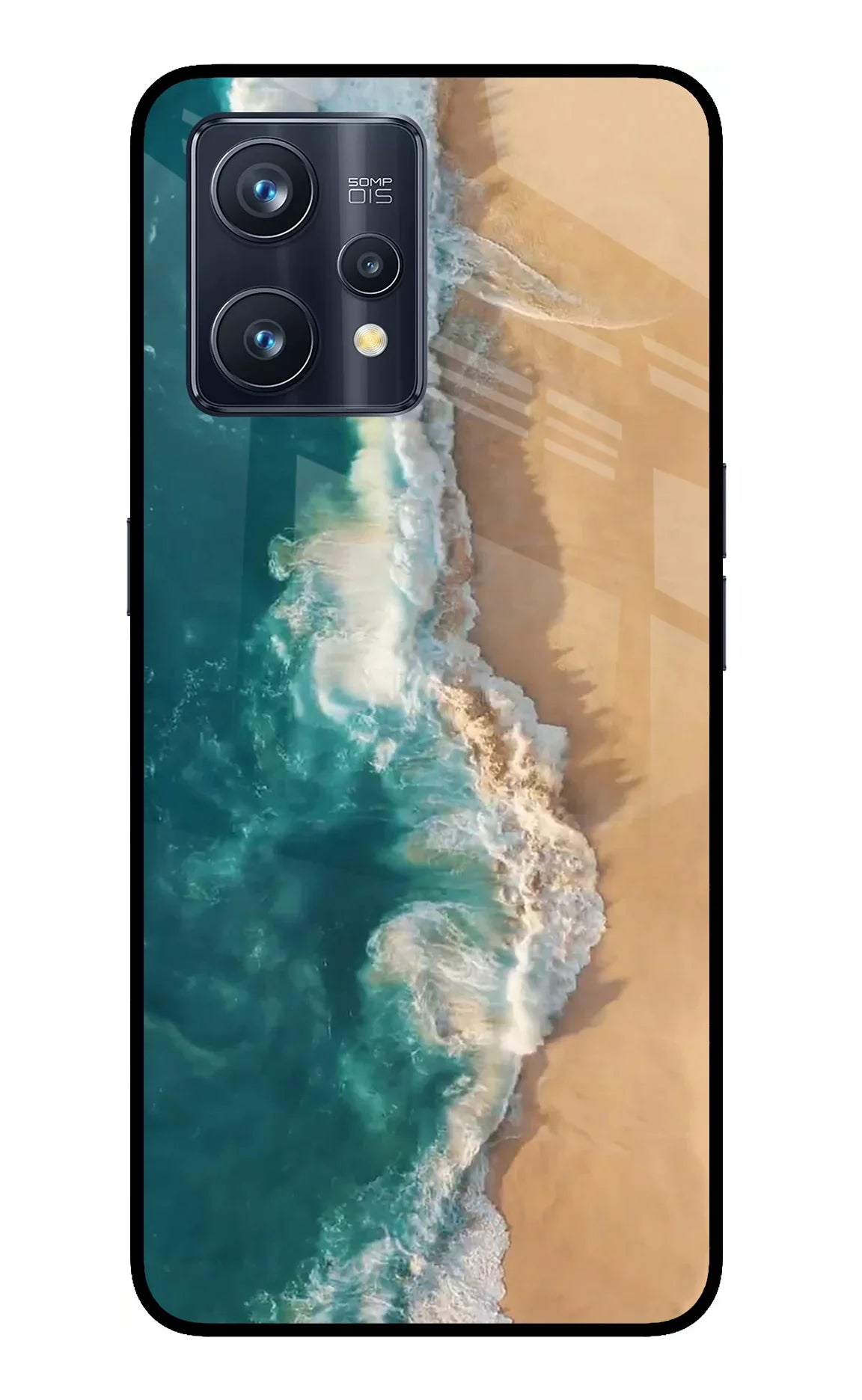 Ocean Beach Realme 9 Pro+ 5G Glass Case - Ocean Beach Realme 9 Pro+ 5G Glass Case Ocean Beach Realme 9 Pro+ 5G Glass Case