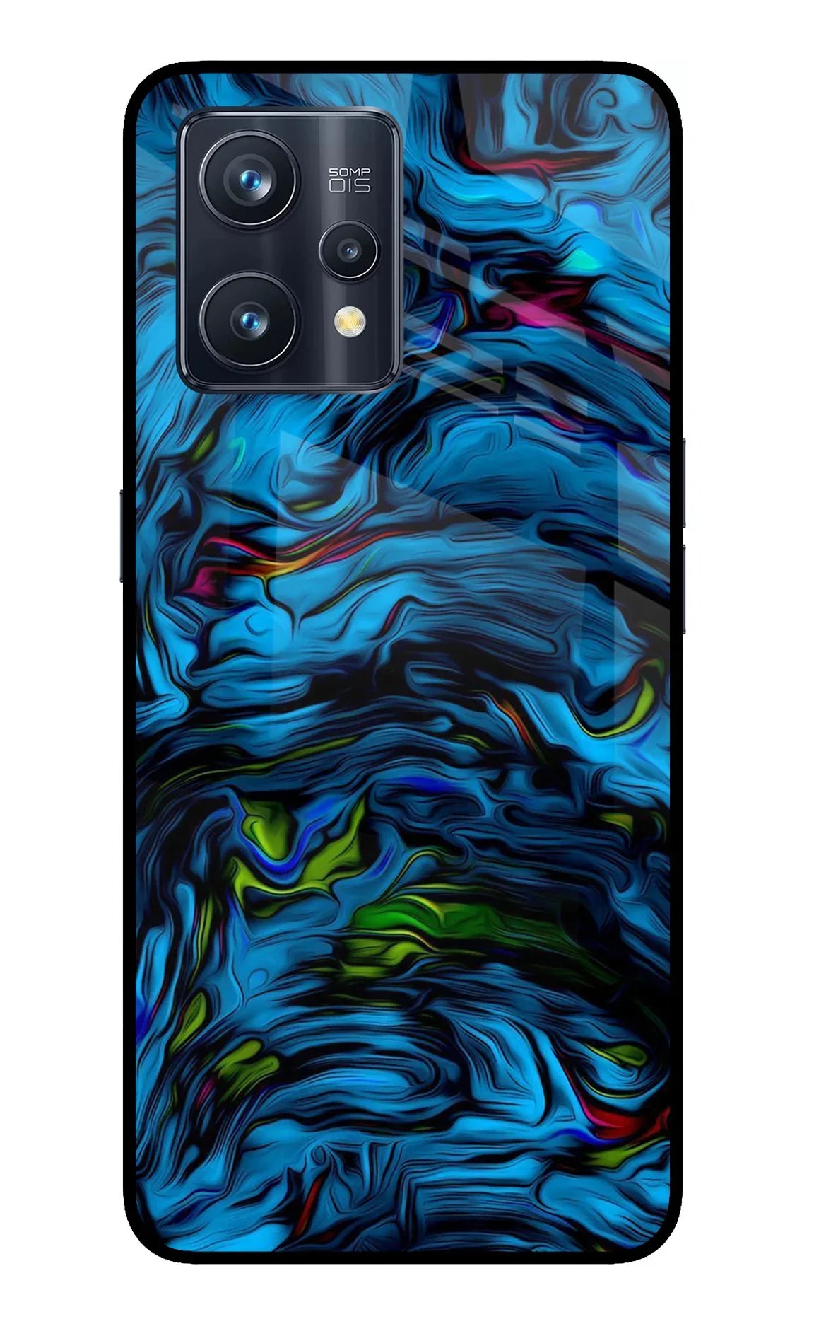 Dark Blue Abstract Realme 9 Pro+ 5G Glass Case - Dark Blue Abstract Realme 9 Pro+ 5G Glass Case Dark Blue Abstract Realme 9 Pro+ 5G Glass Case
