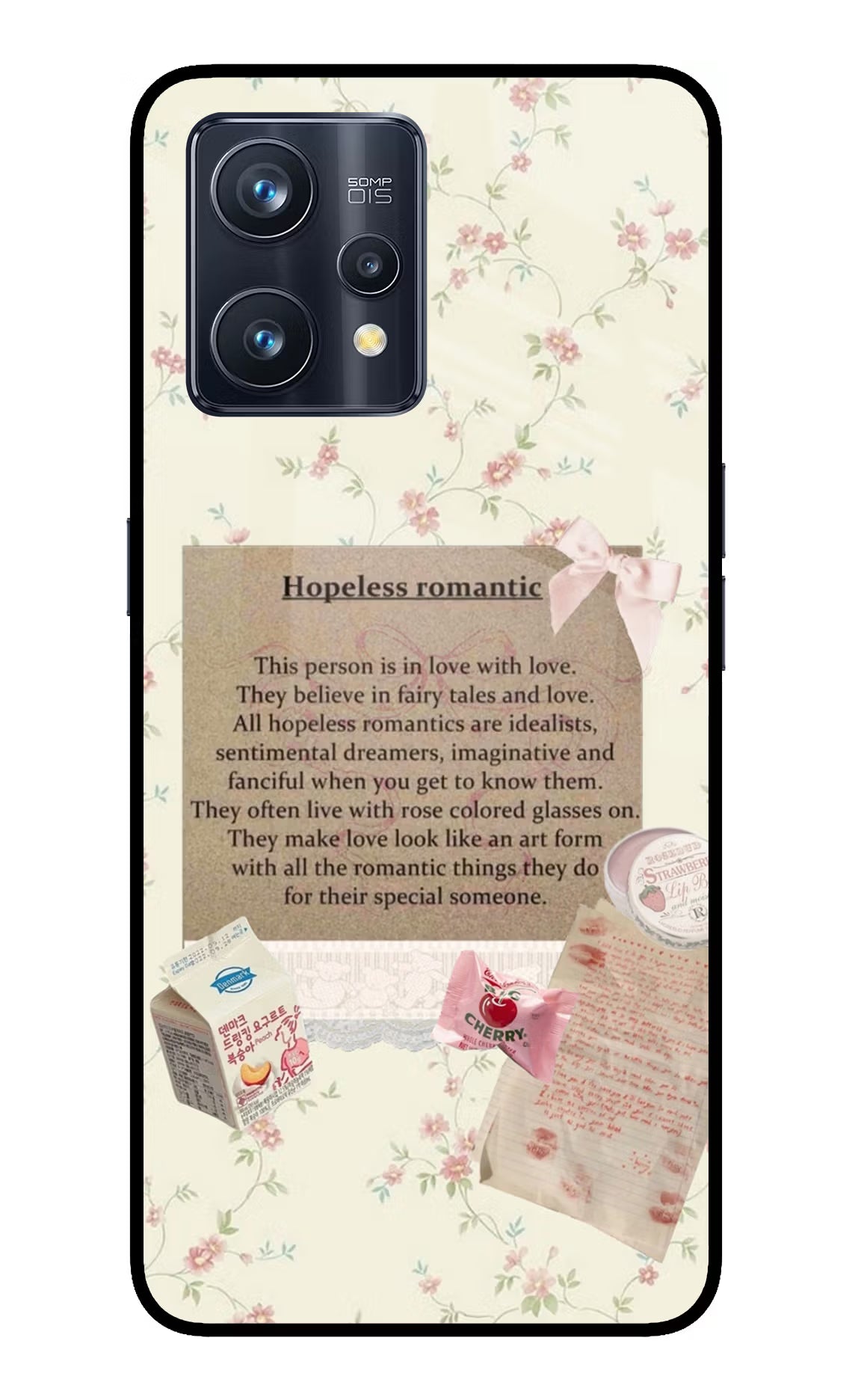 Hopeless Romantic Realme 9 Pro+ 5G Glass Case - Hopeless Romantic Realme 9 Pro+ 5G Glass Case Hopeless Romantic Realme 9 Pro+ 5G Glass Case